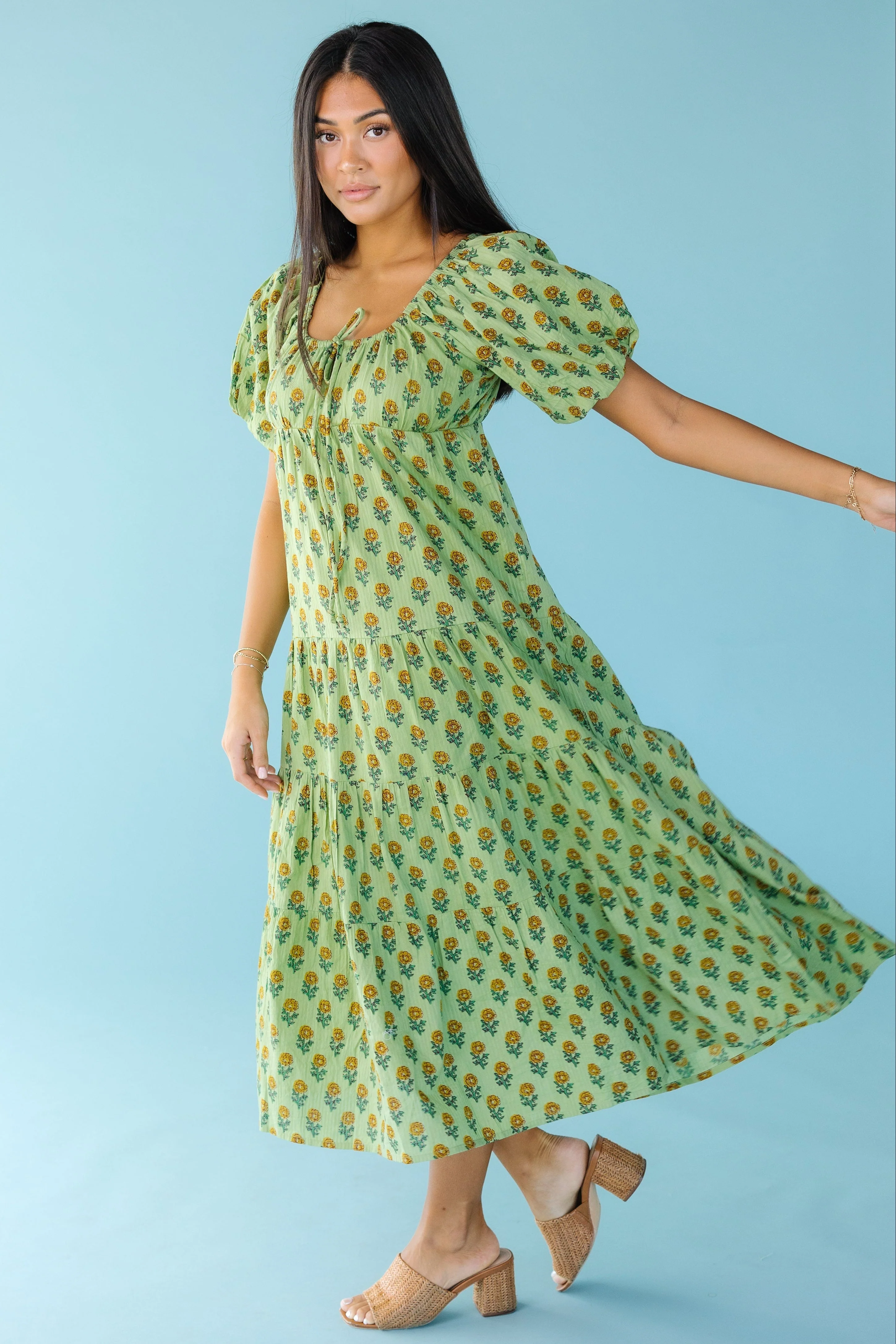 Citrus Spring Lyon Tiered Dress - Image 6