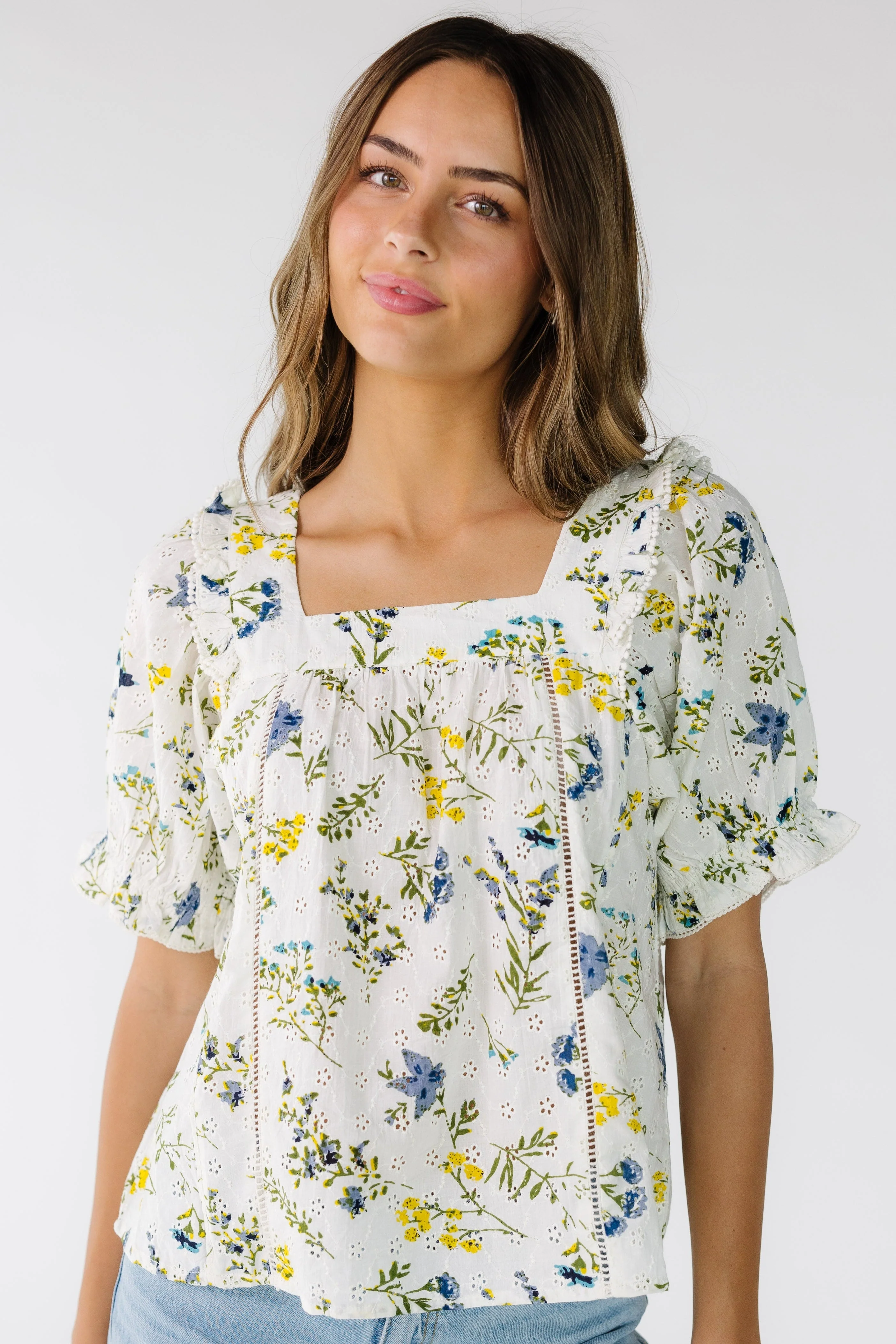Citrus Square Neck Top