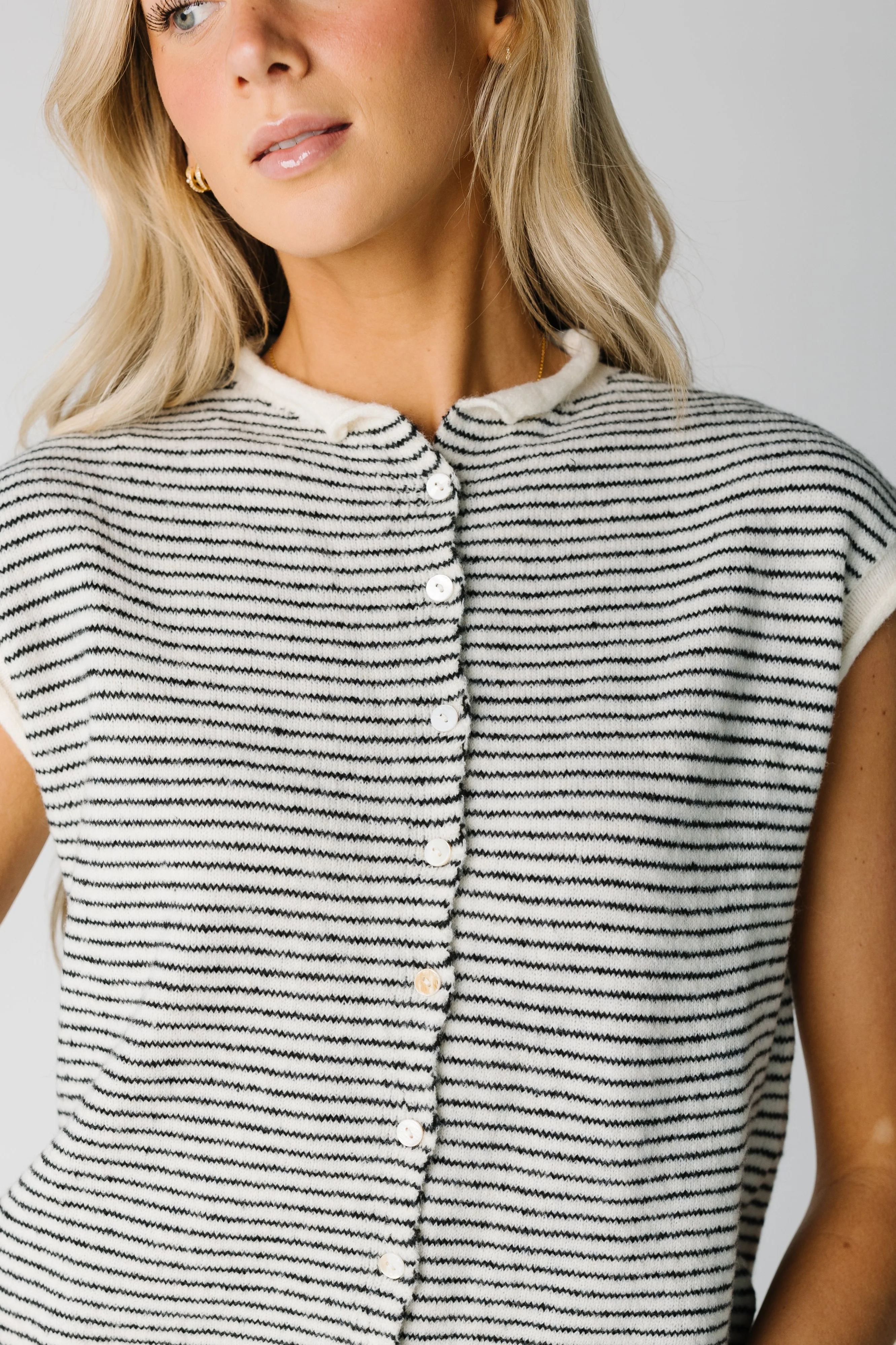 Classic Striped Sweater Vest - Image 5