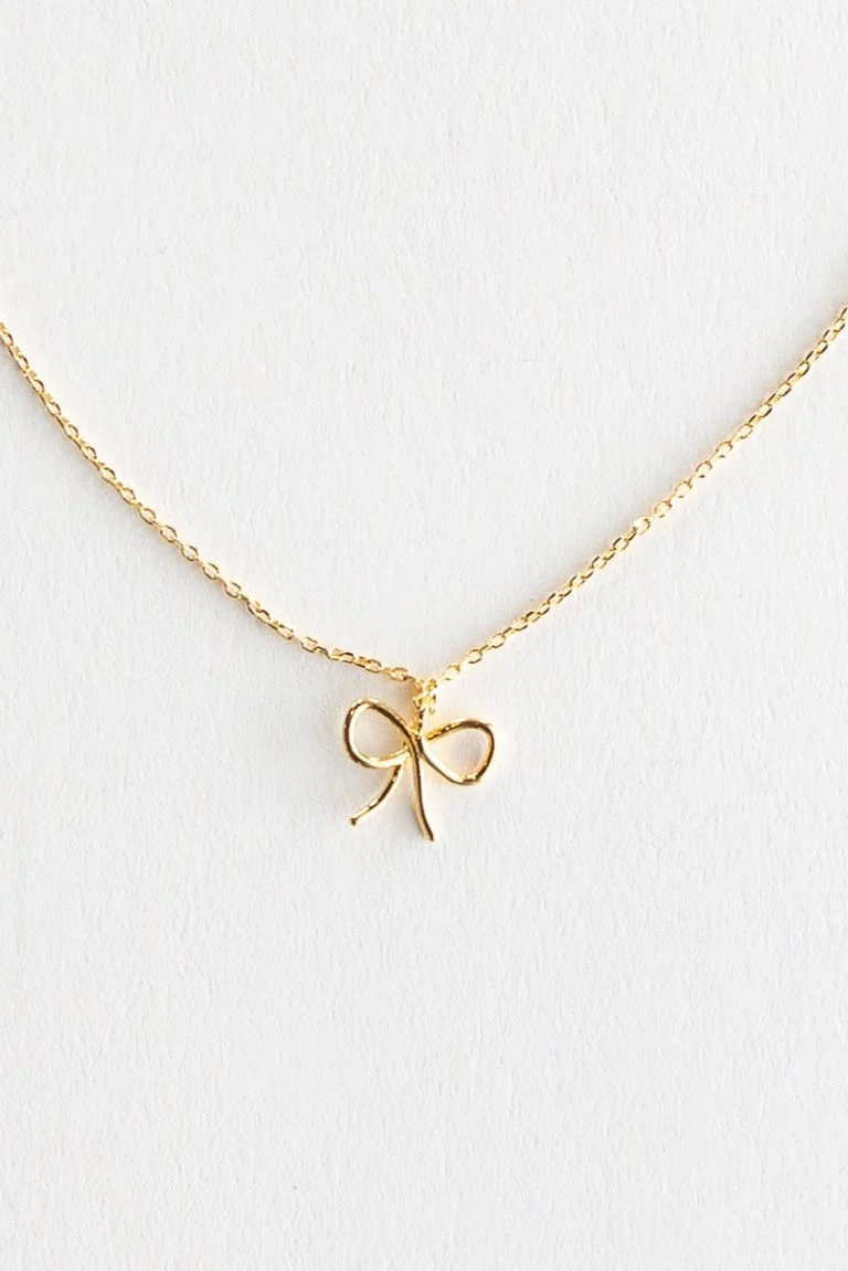 Cove Dainty Bow Necklace