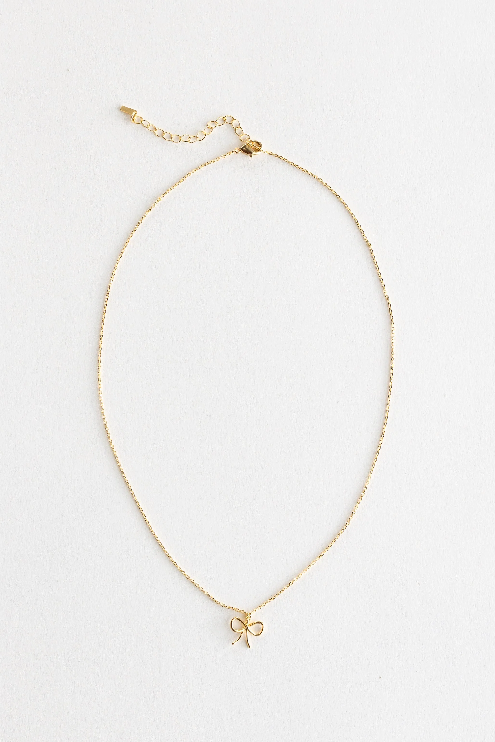 Cove Dainty Bow Necklace - Image 2