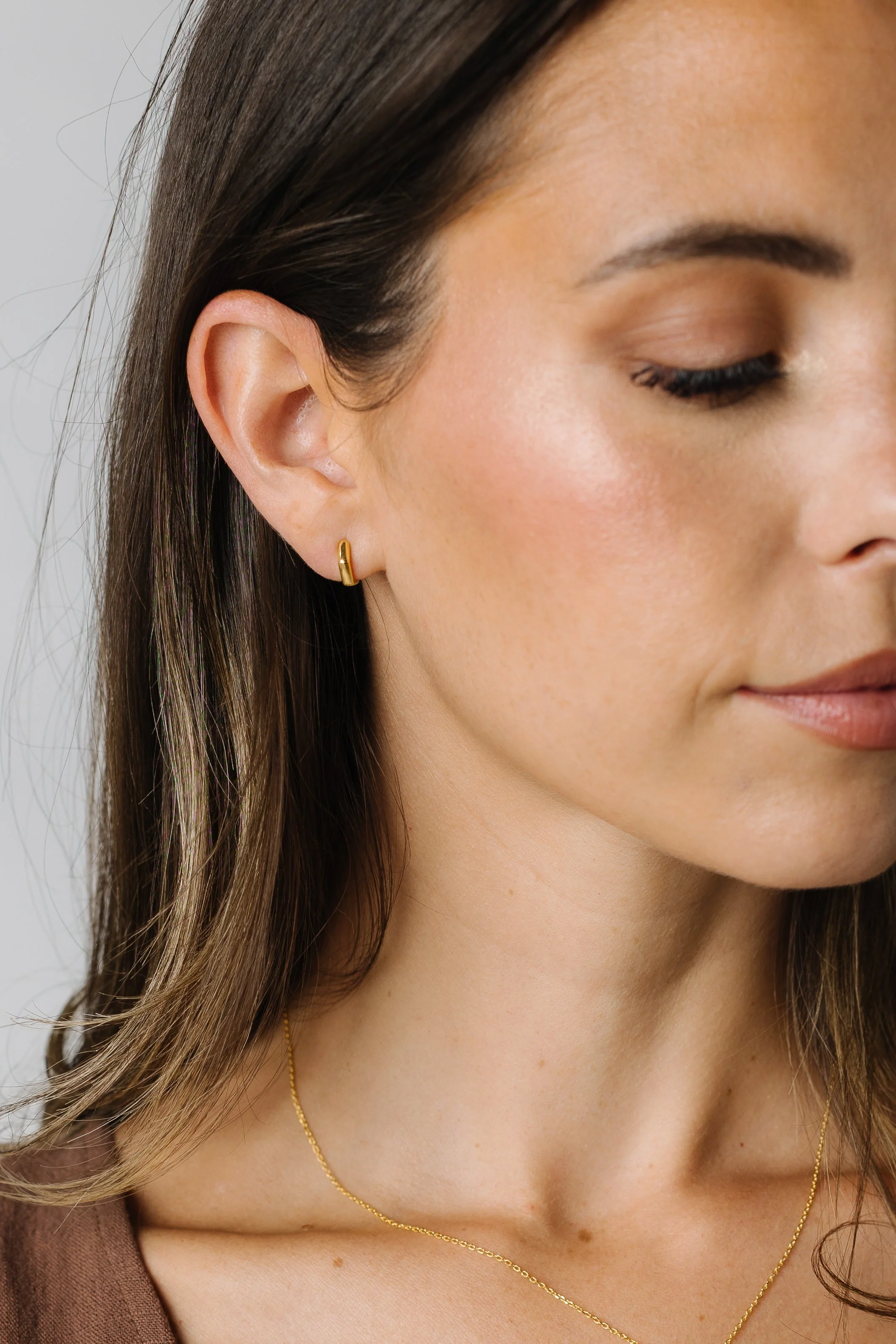 Cove Pentagon Hoop Earrings - Image 2