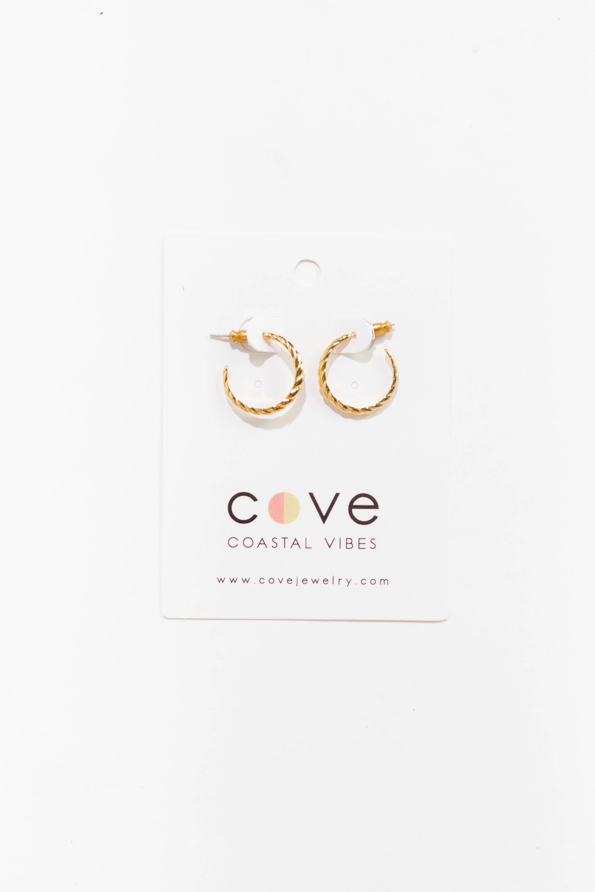 Cove Twisted Open Hoop Earrings - Image 3