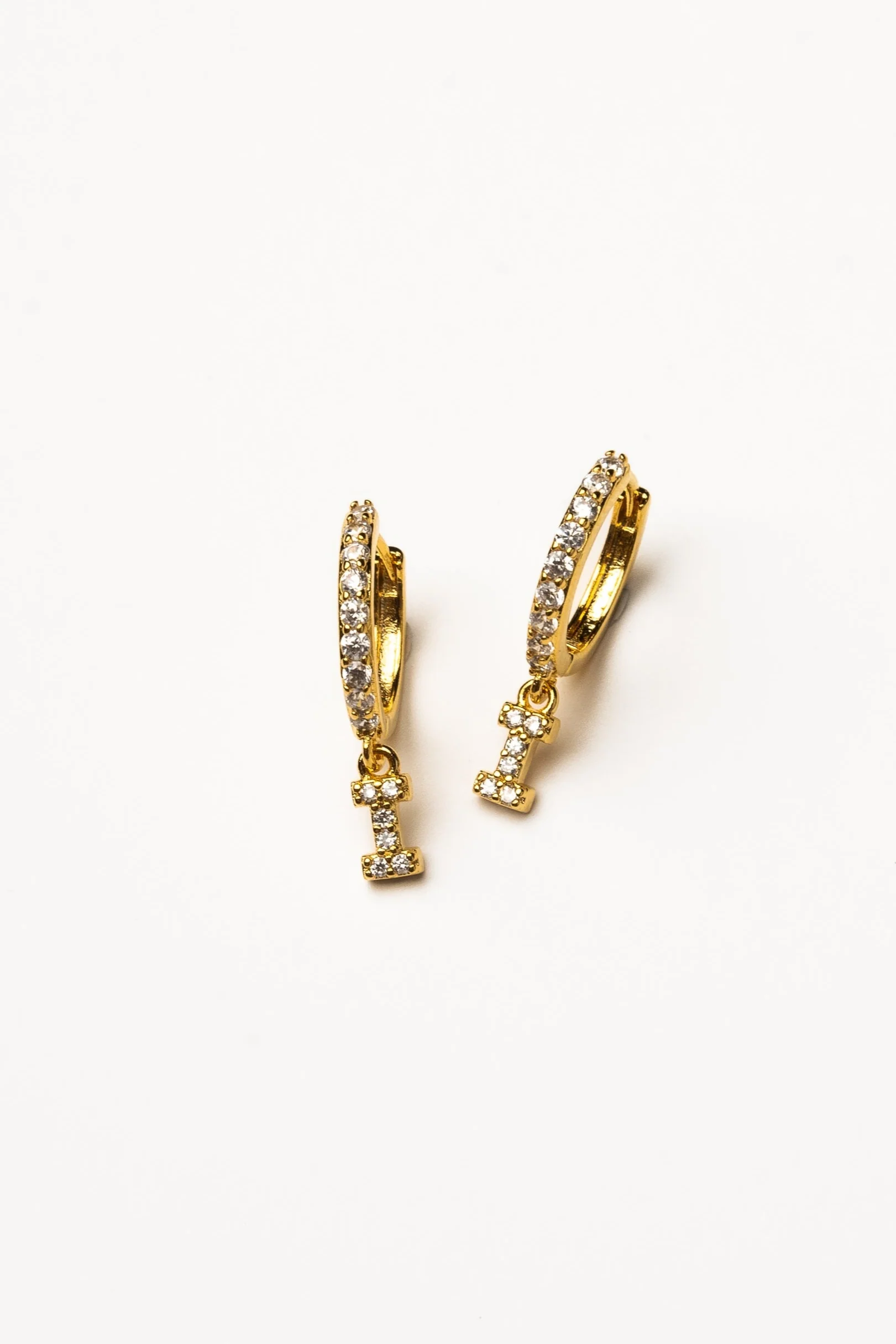 Cove Initial CZ Huggie - Image 10