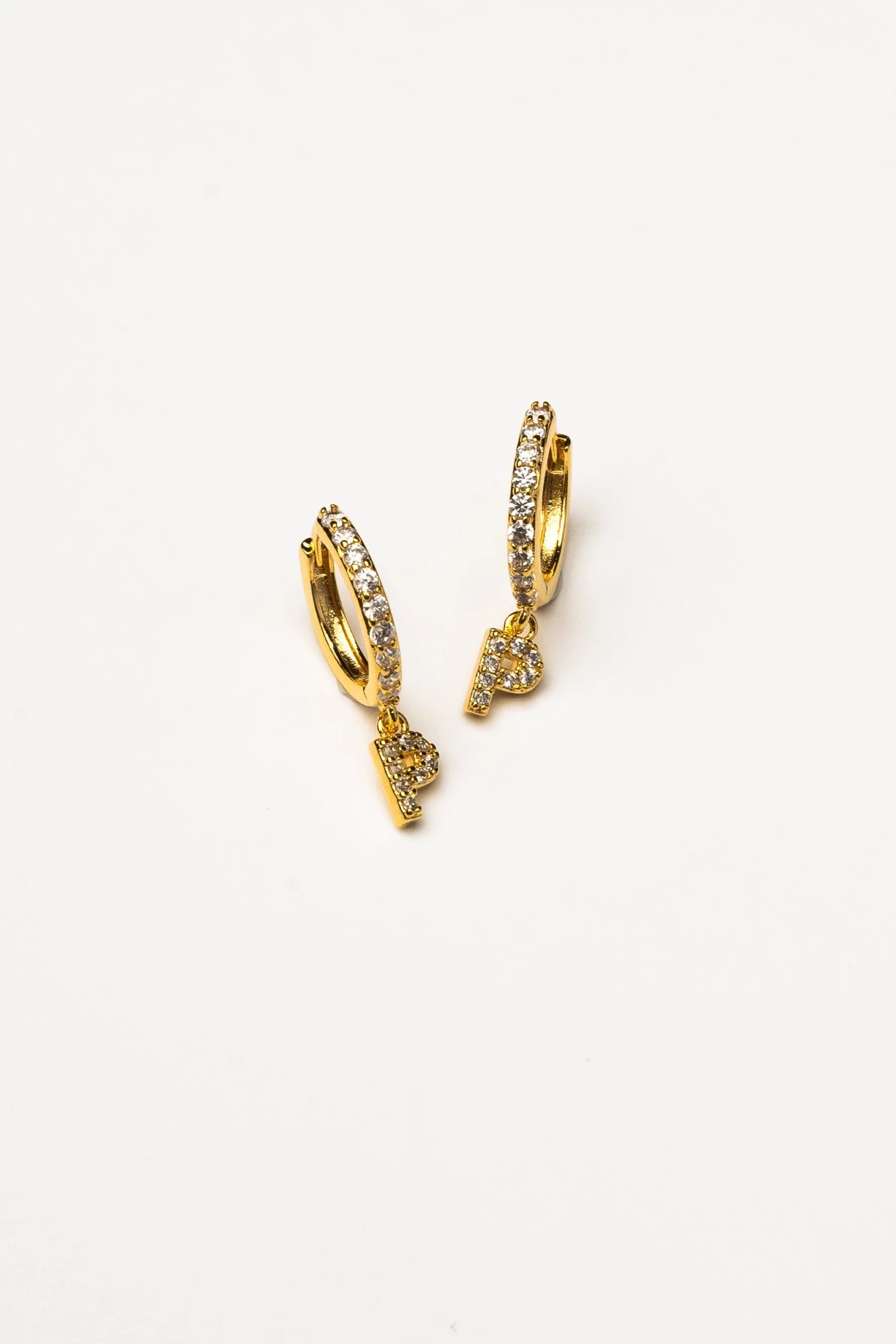 Cove Initial CZ Huggie - Image 17