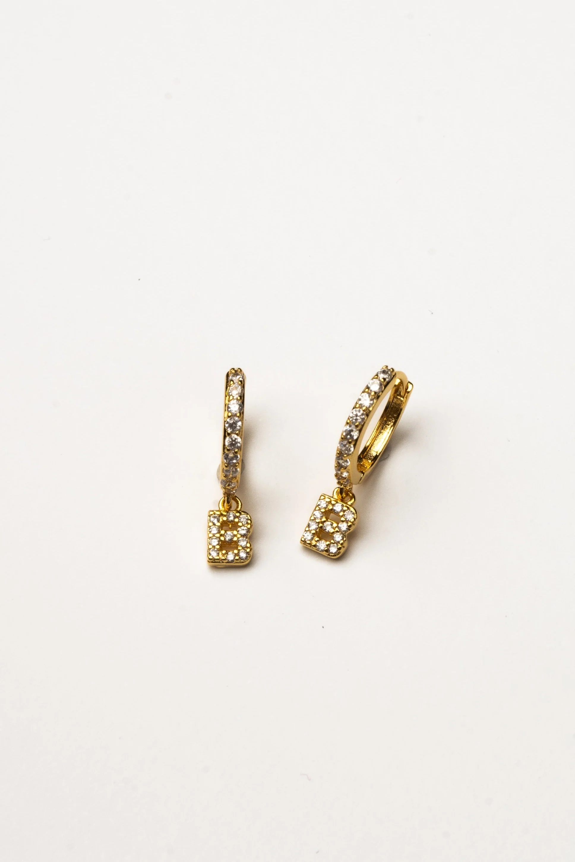 Cove Initial CZ Huggie - Image 3