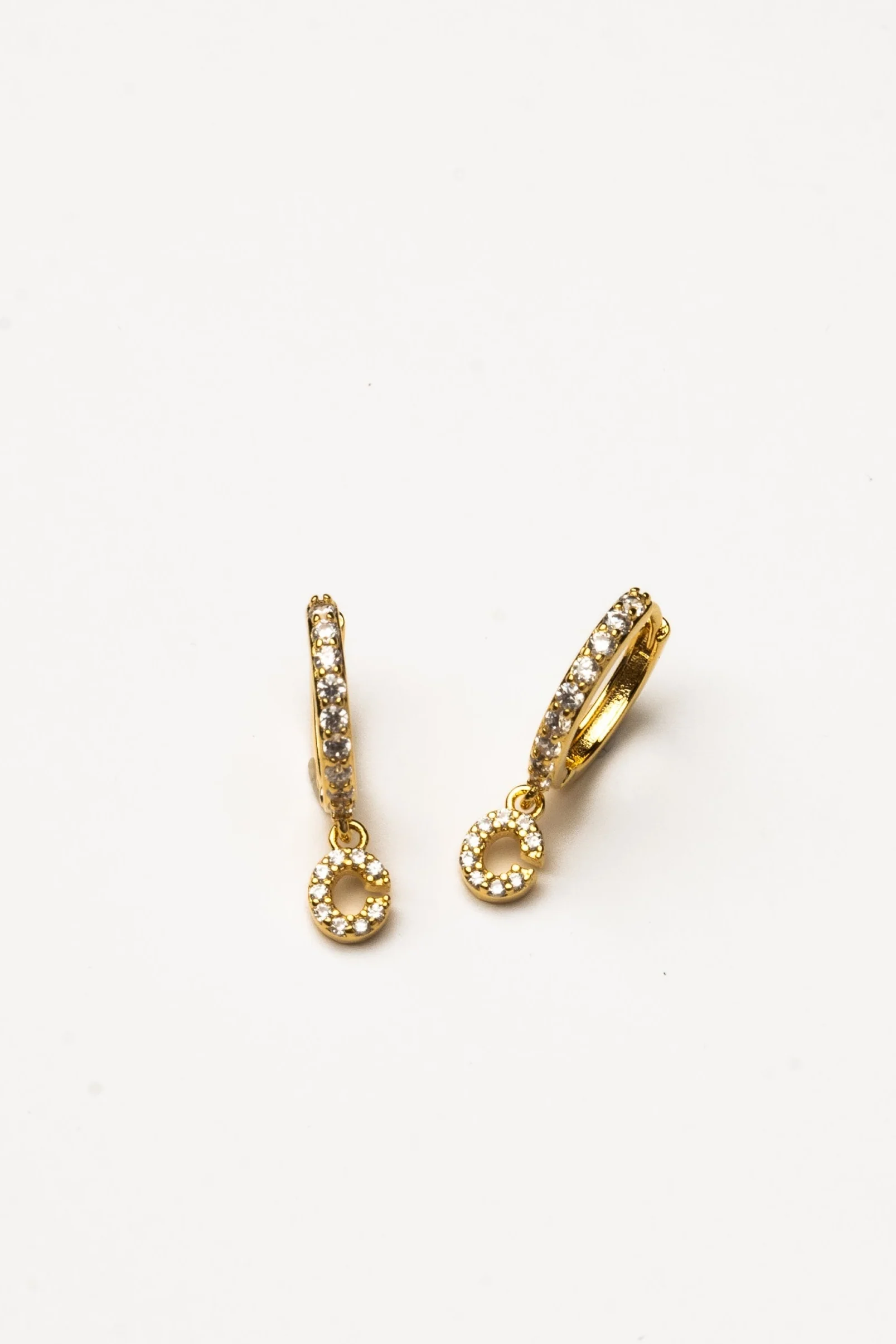 Cove Initial CZ Huggie - Image 4