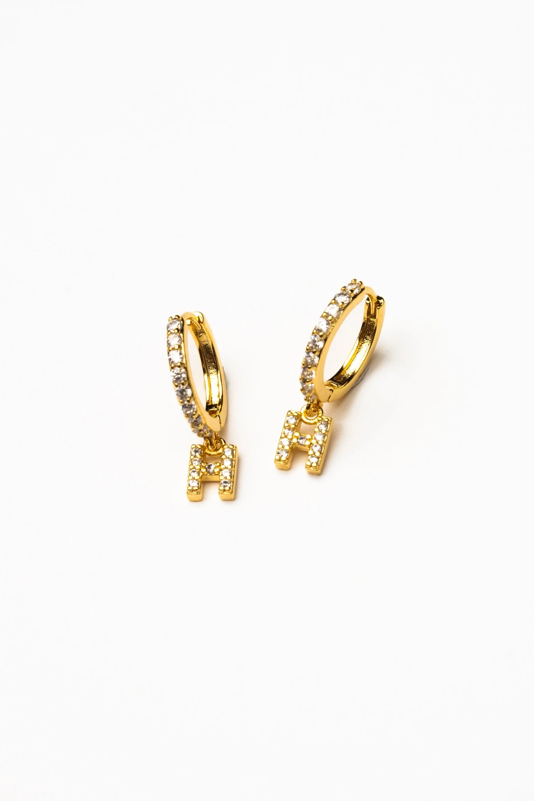 Cove Initial CZ Huggie - Image 9