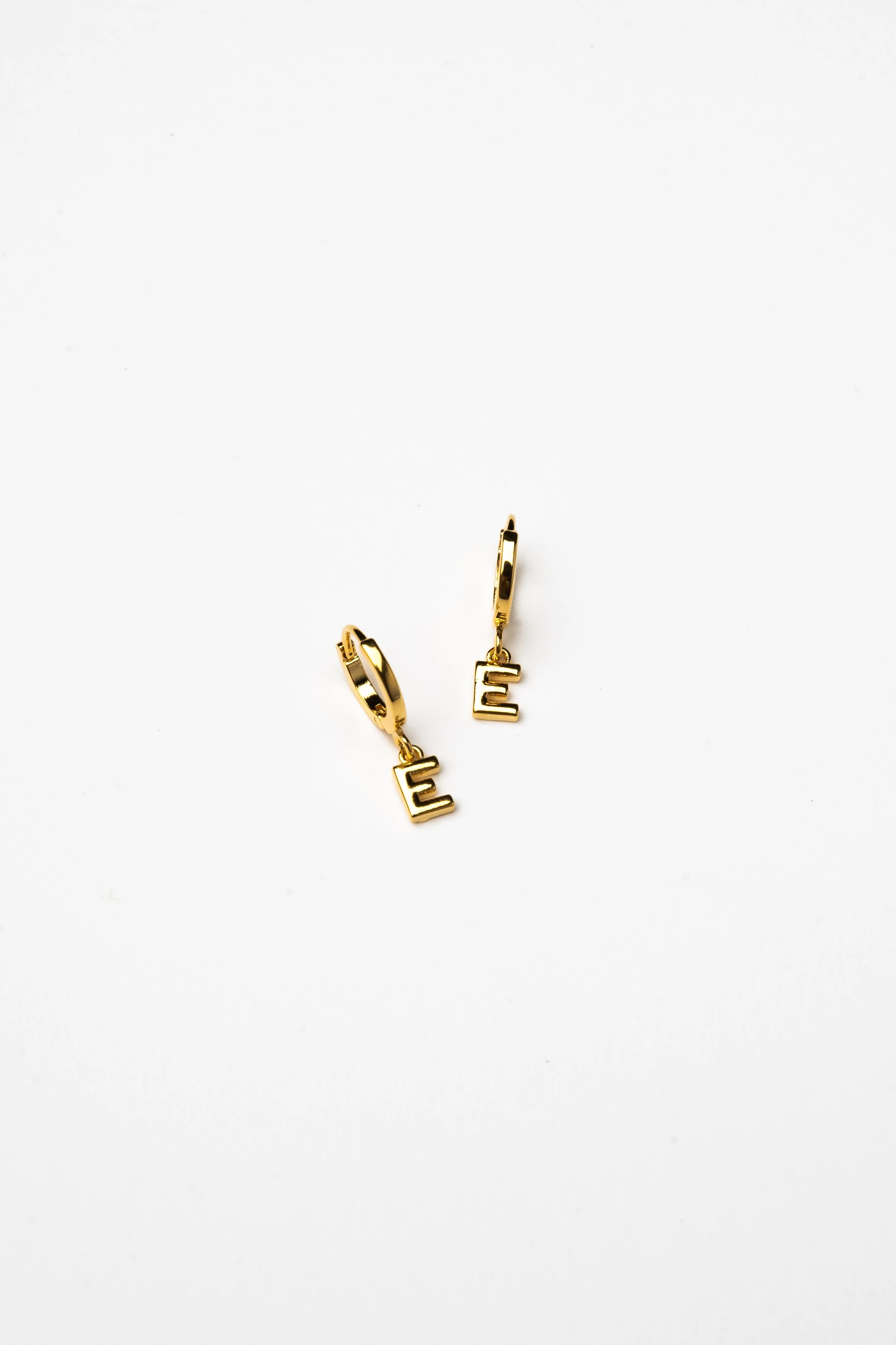 Cove Initial Letter Huggie Earrings - Image 6