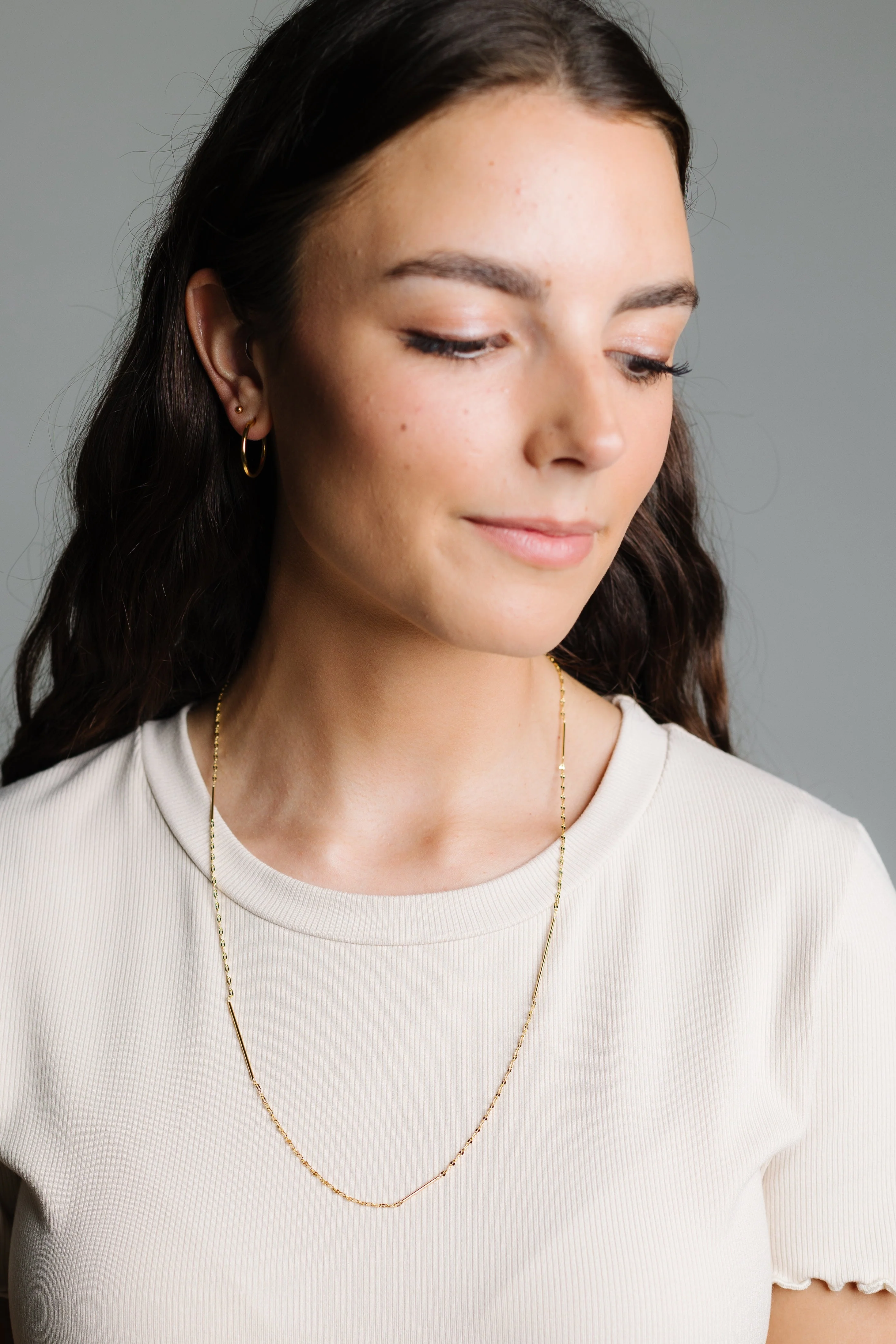 Cove Necklace Straight Way Gold