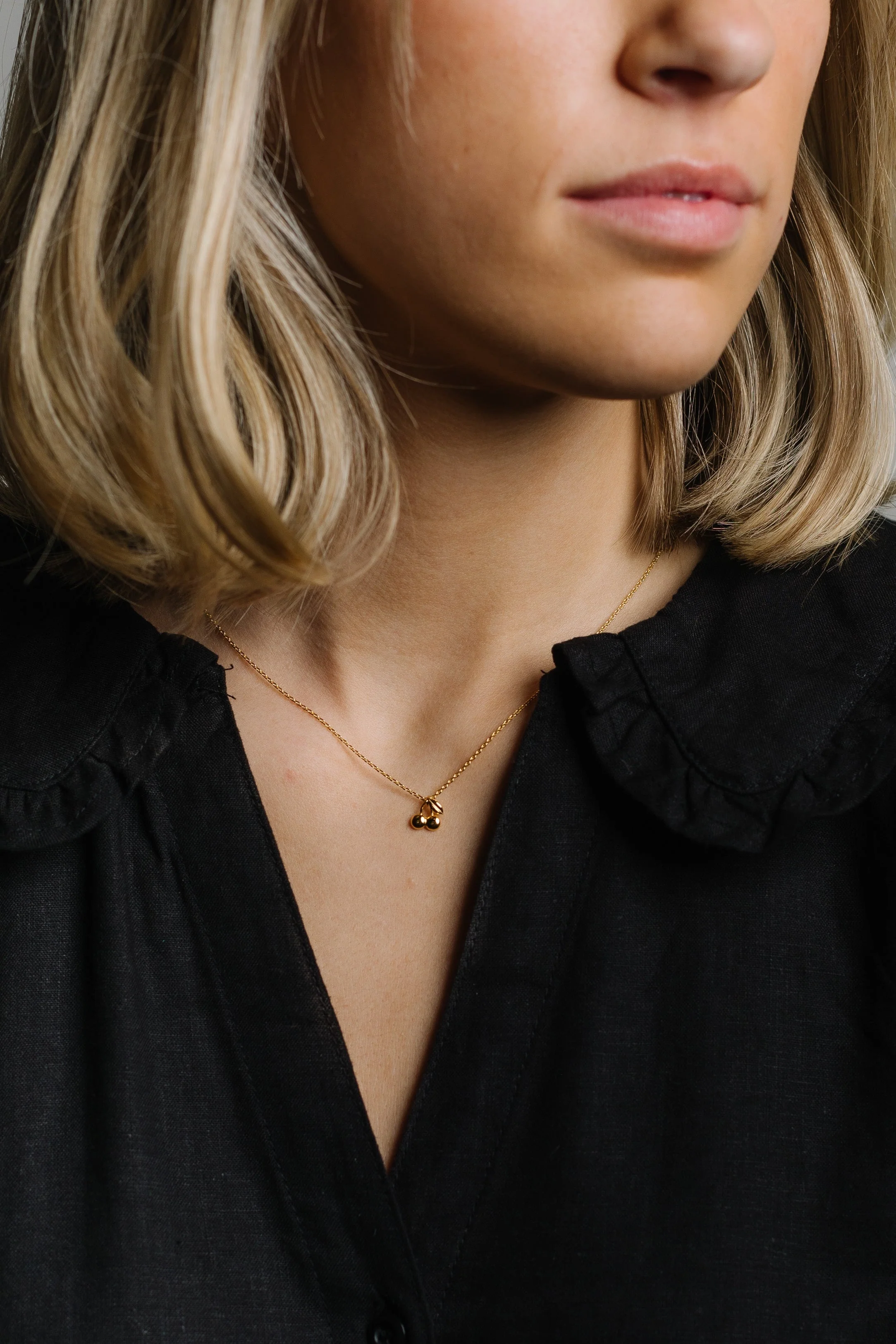 Cove Dainty Cherry Necklace - Image 2