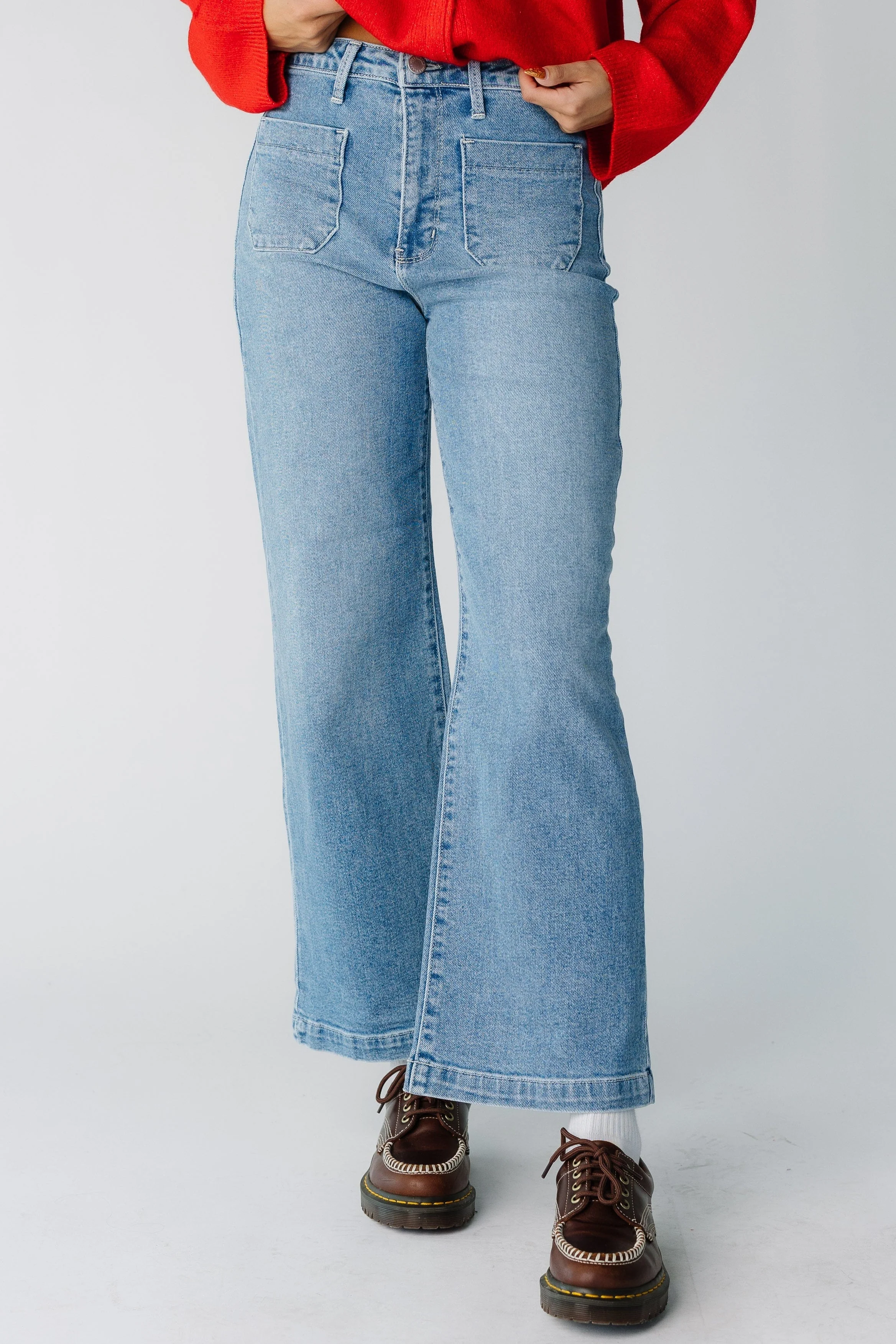The Date Time Pocket Wide Leg Denim - Image 3