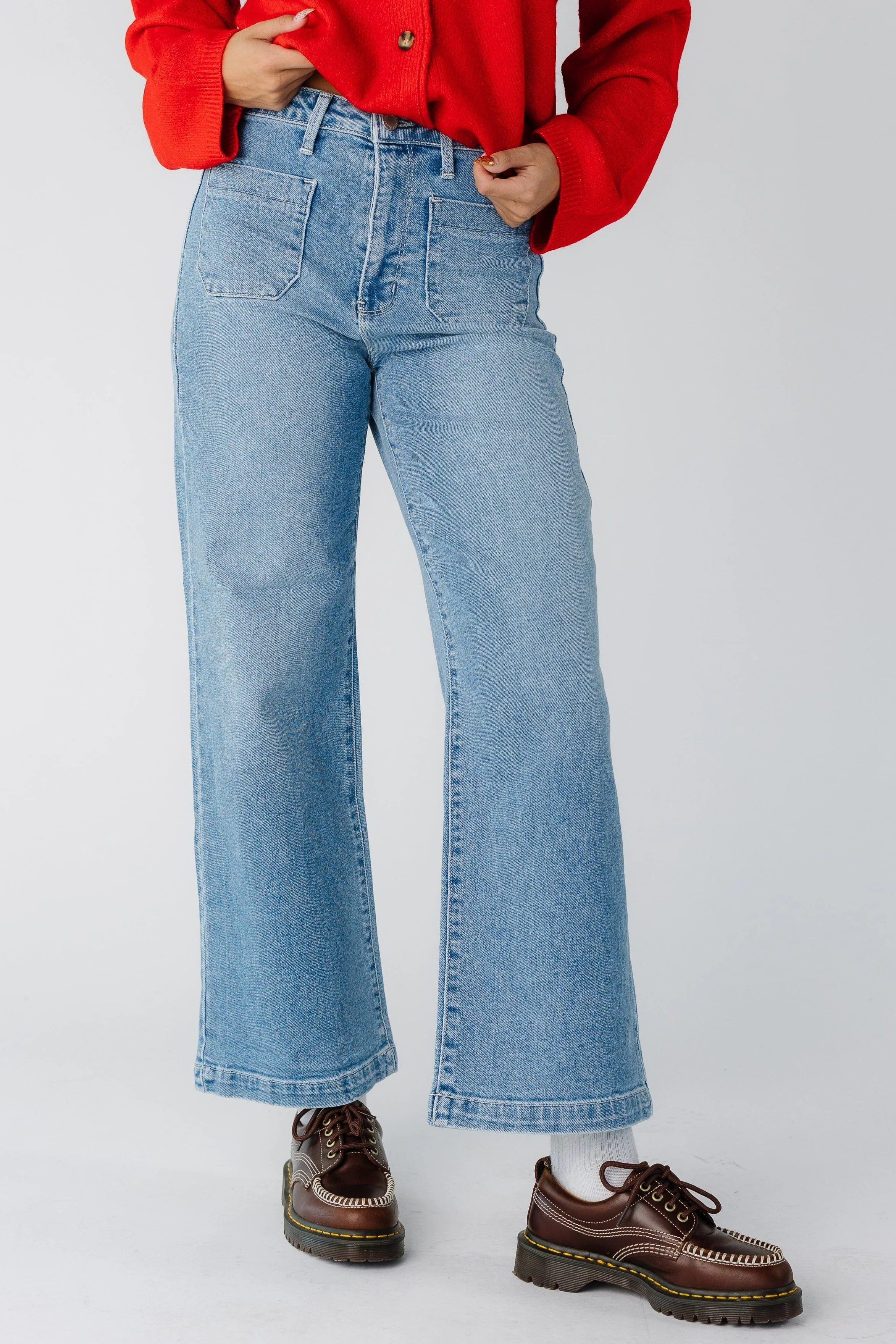 The Date Time Pocket Wide Leg Denim - Image 4