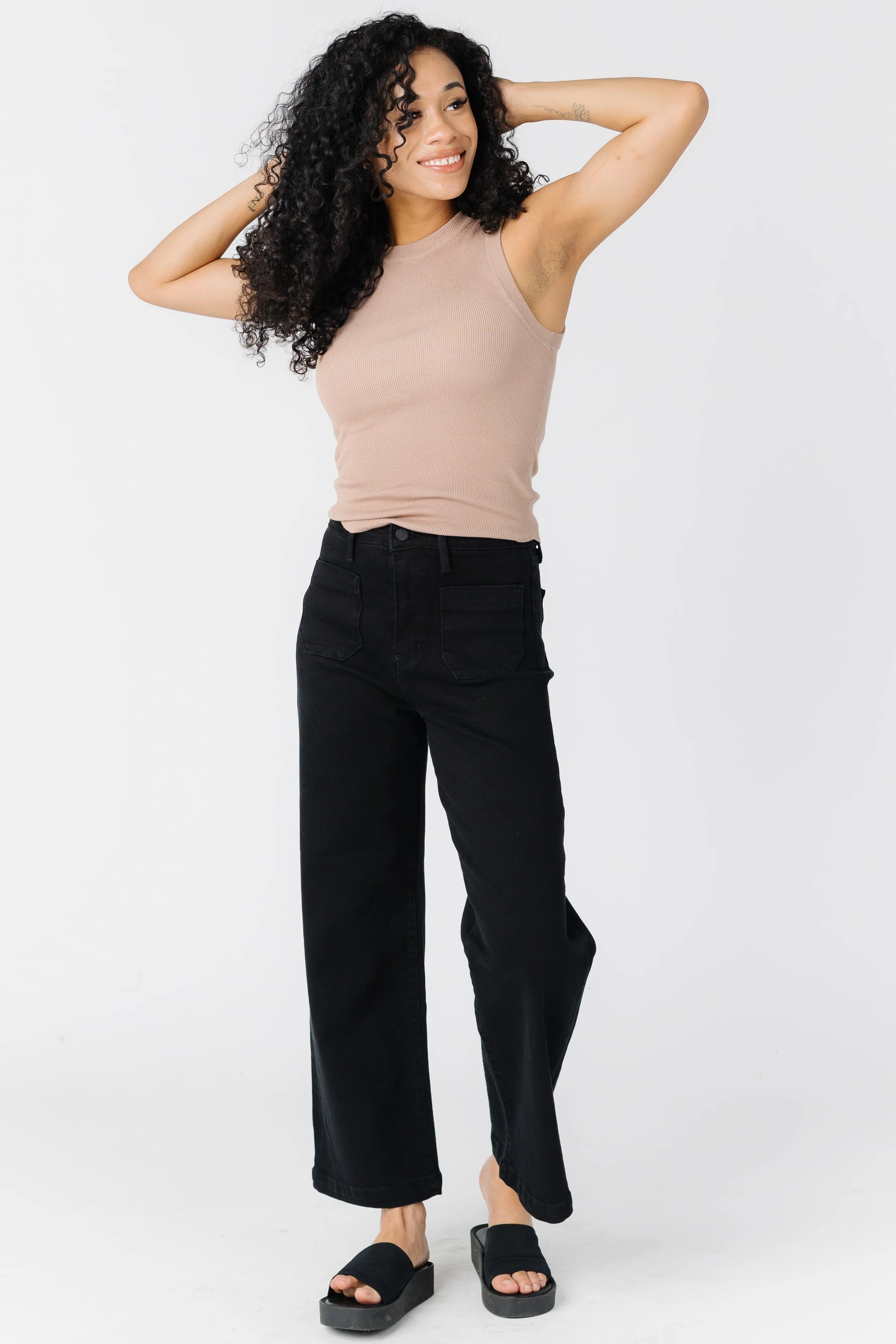 The Date Time Pocket Wide Leg Denim - Image 6