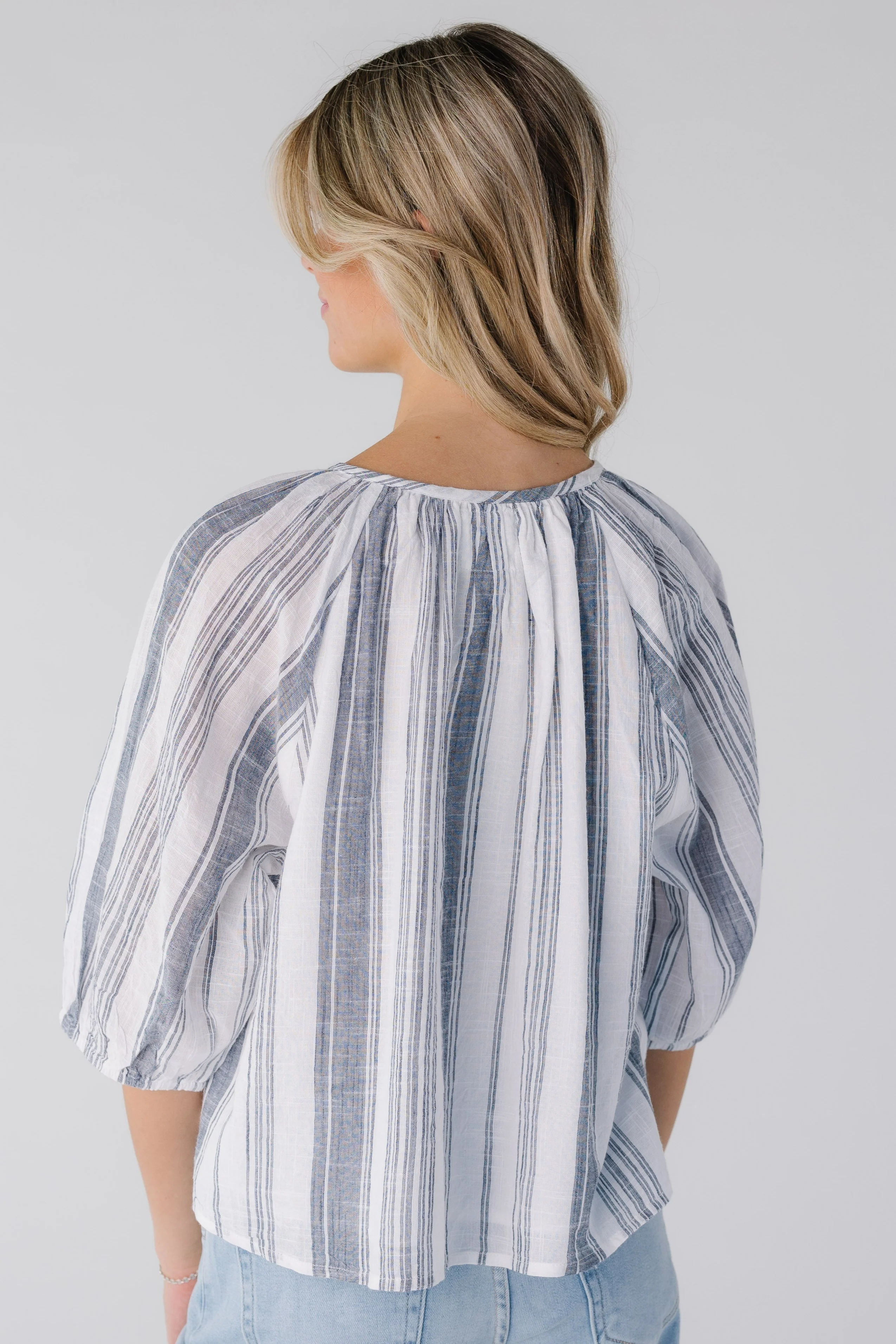 Downtown Stripe Button Down Top - Image 4