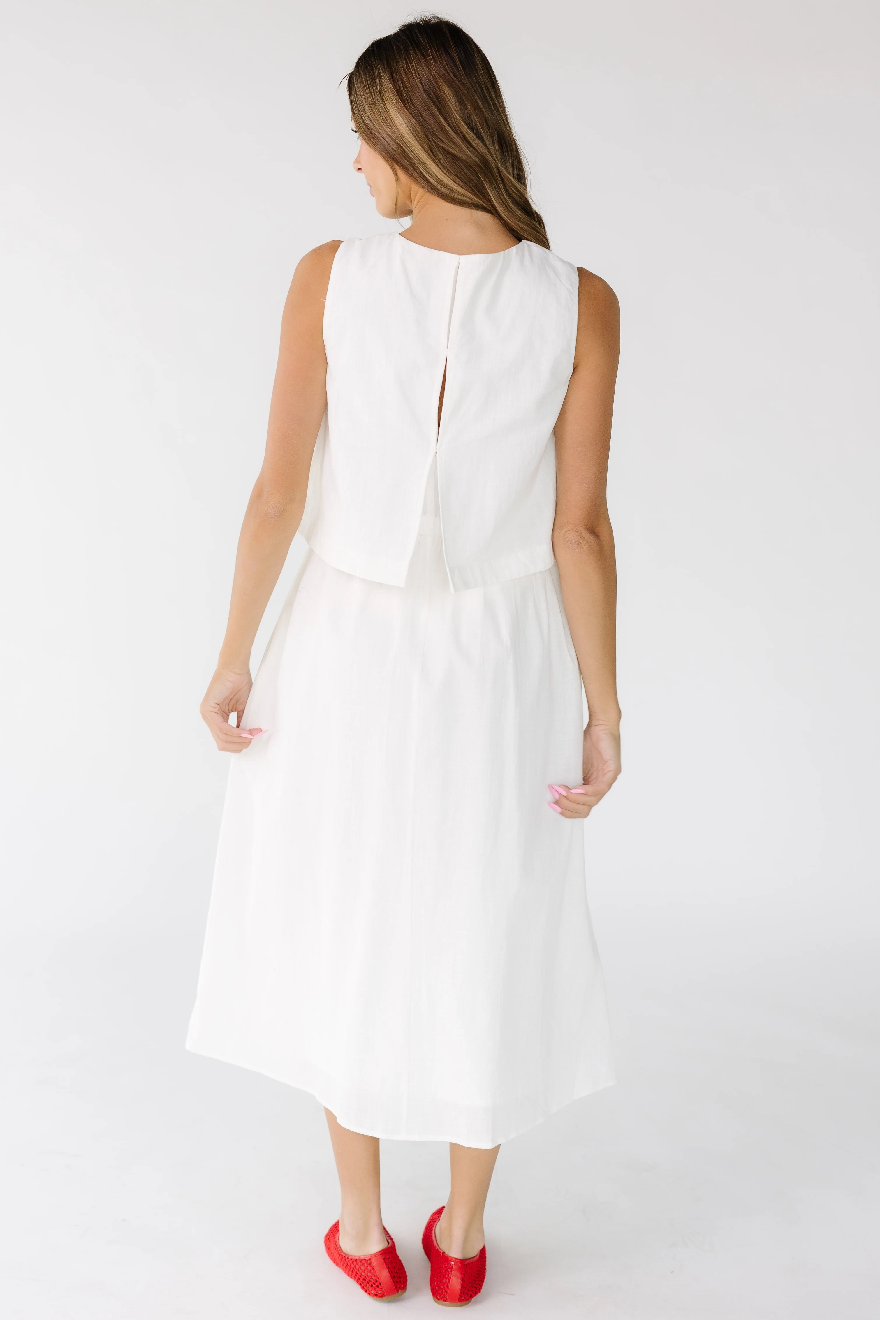 Olivia Cotton Tank Dress - Image 10
