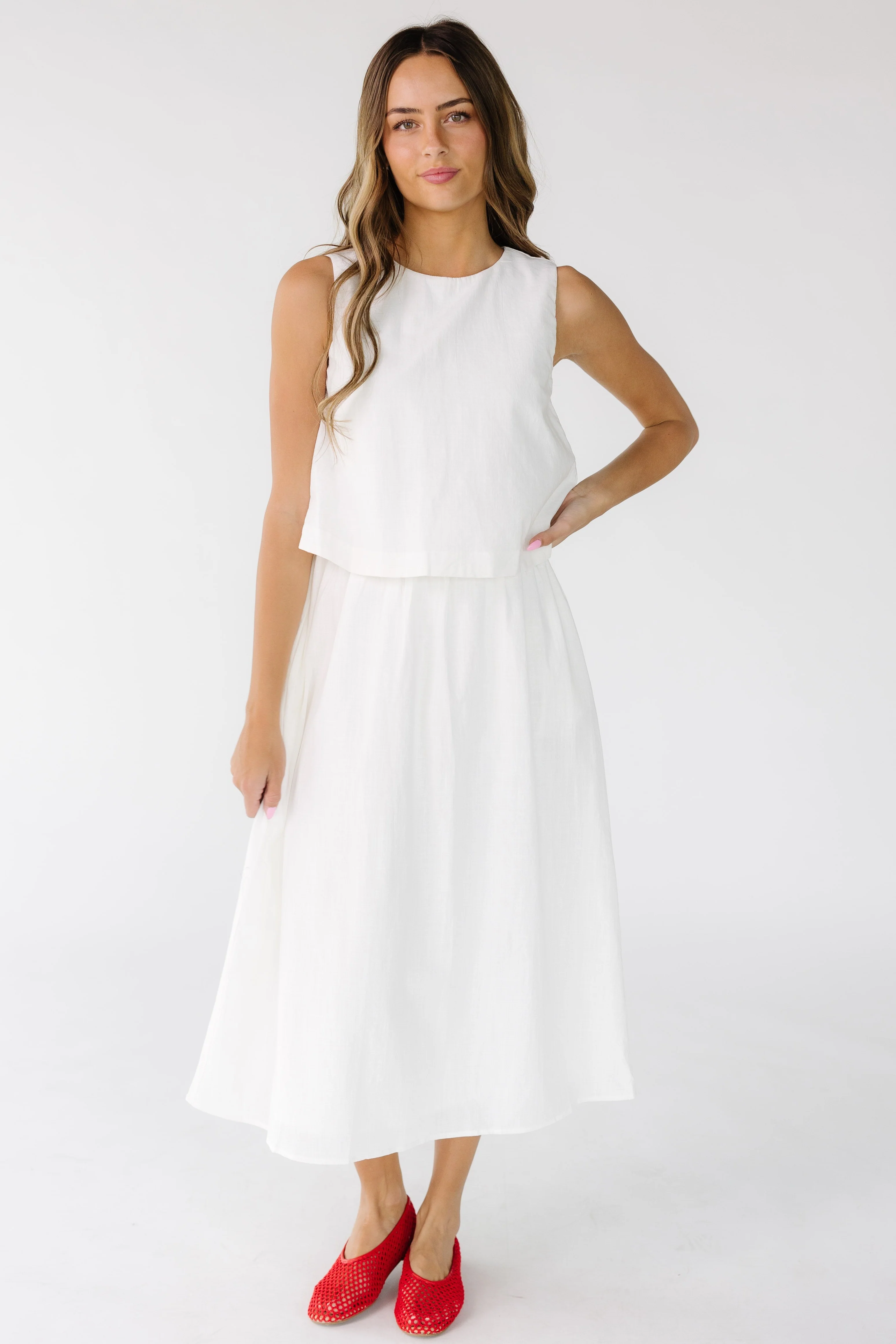 Olivia Cotton Tank Dress - Image 8
