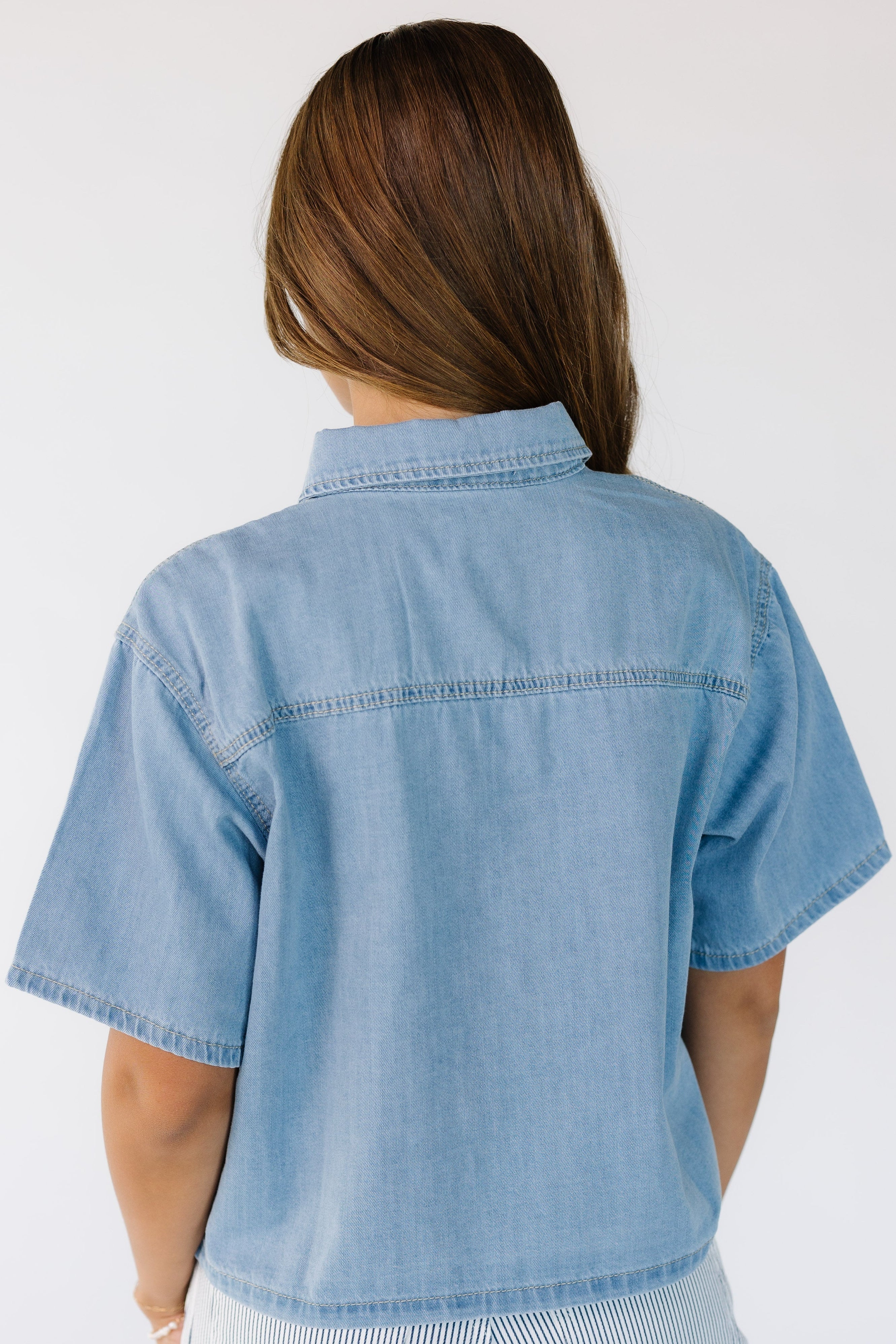 Evelyn Denim Top - Image 4