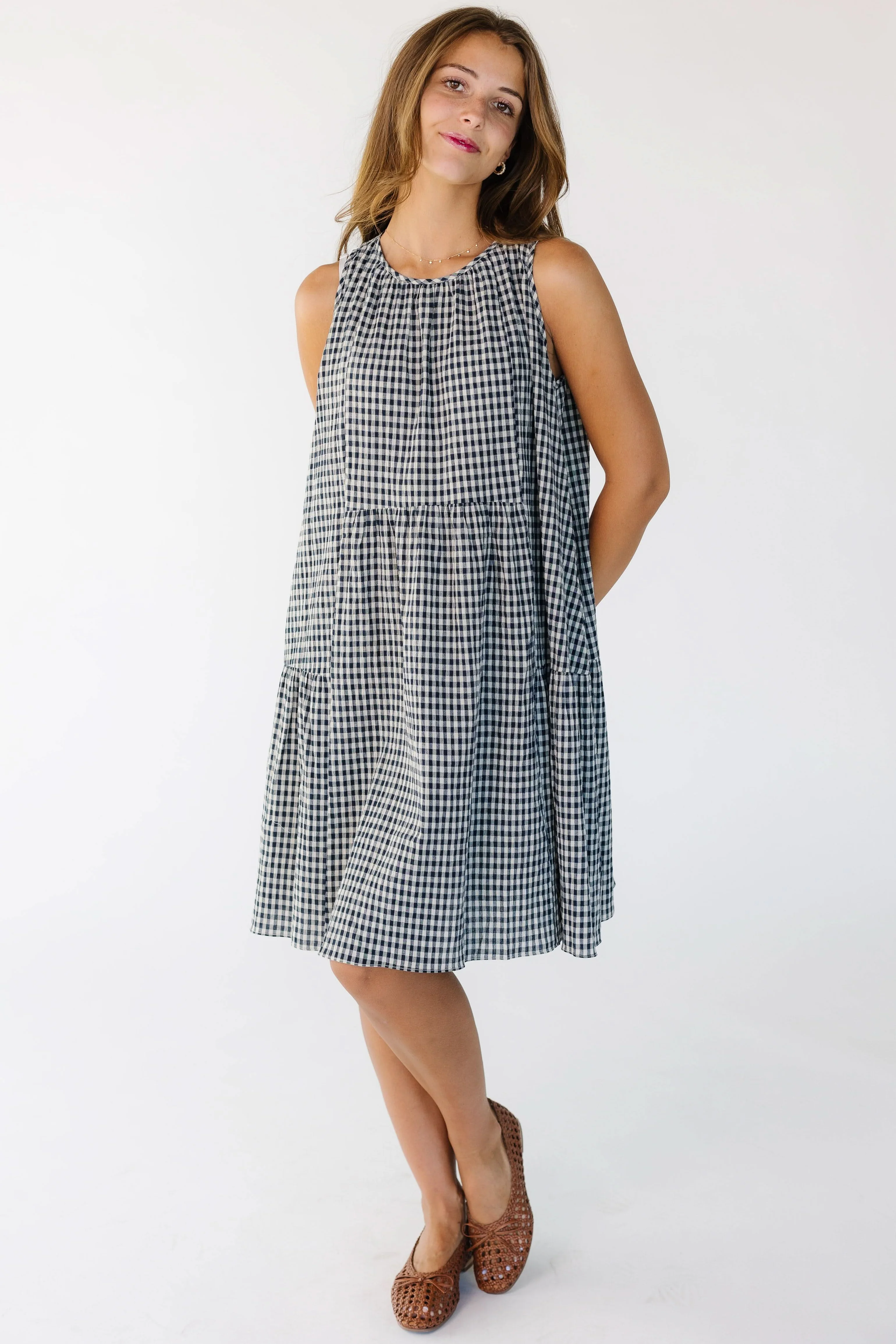 Gingham Panel Dress - Image 3