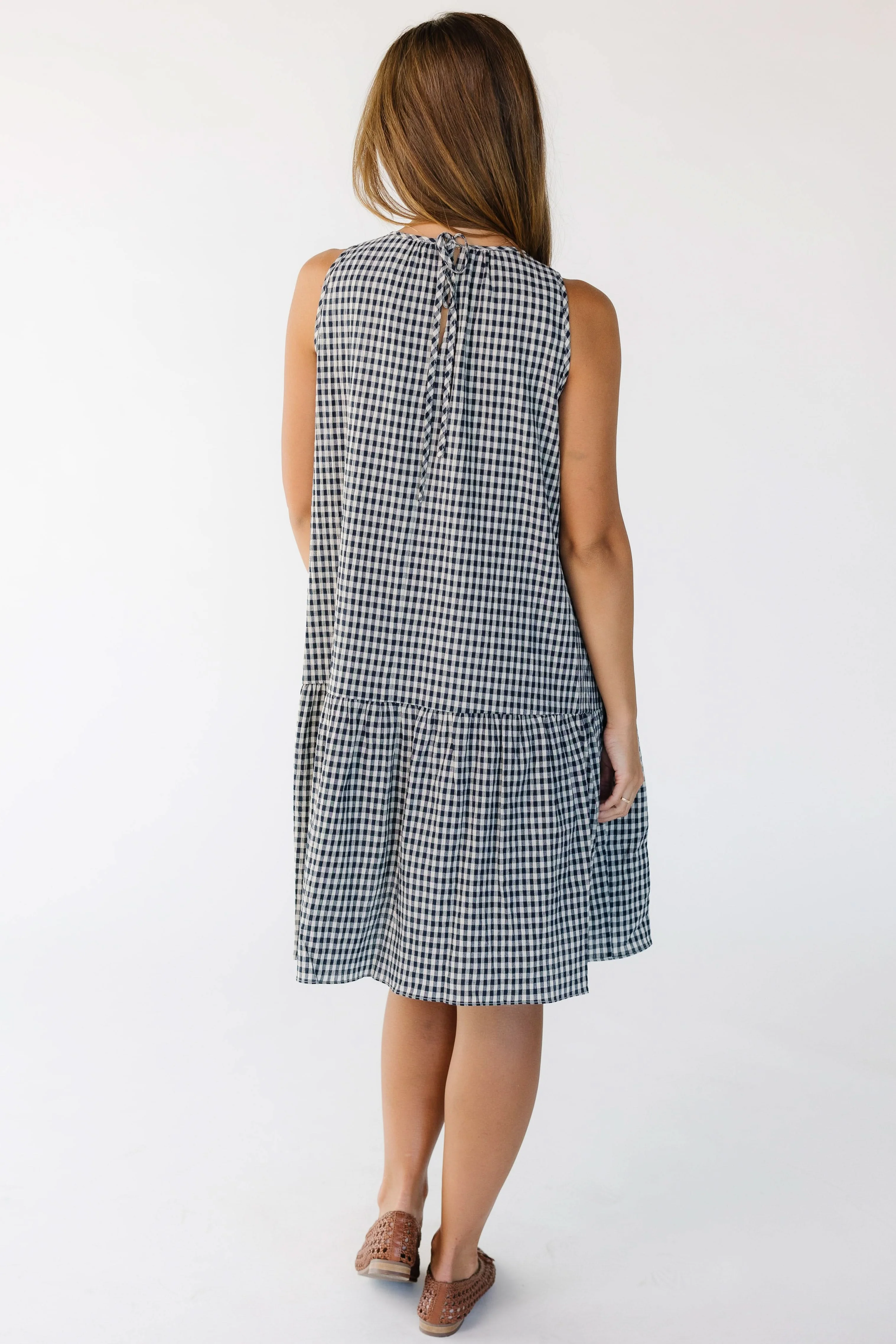 Gingham Panel Dress - Image 5