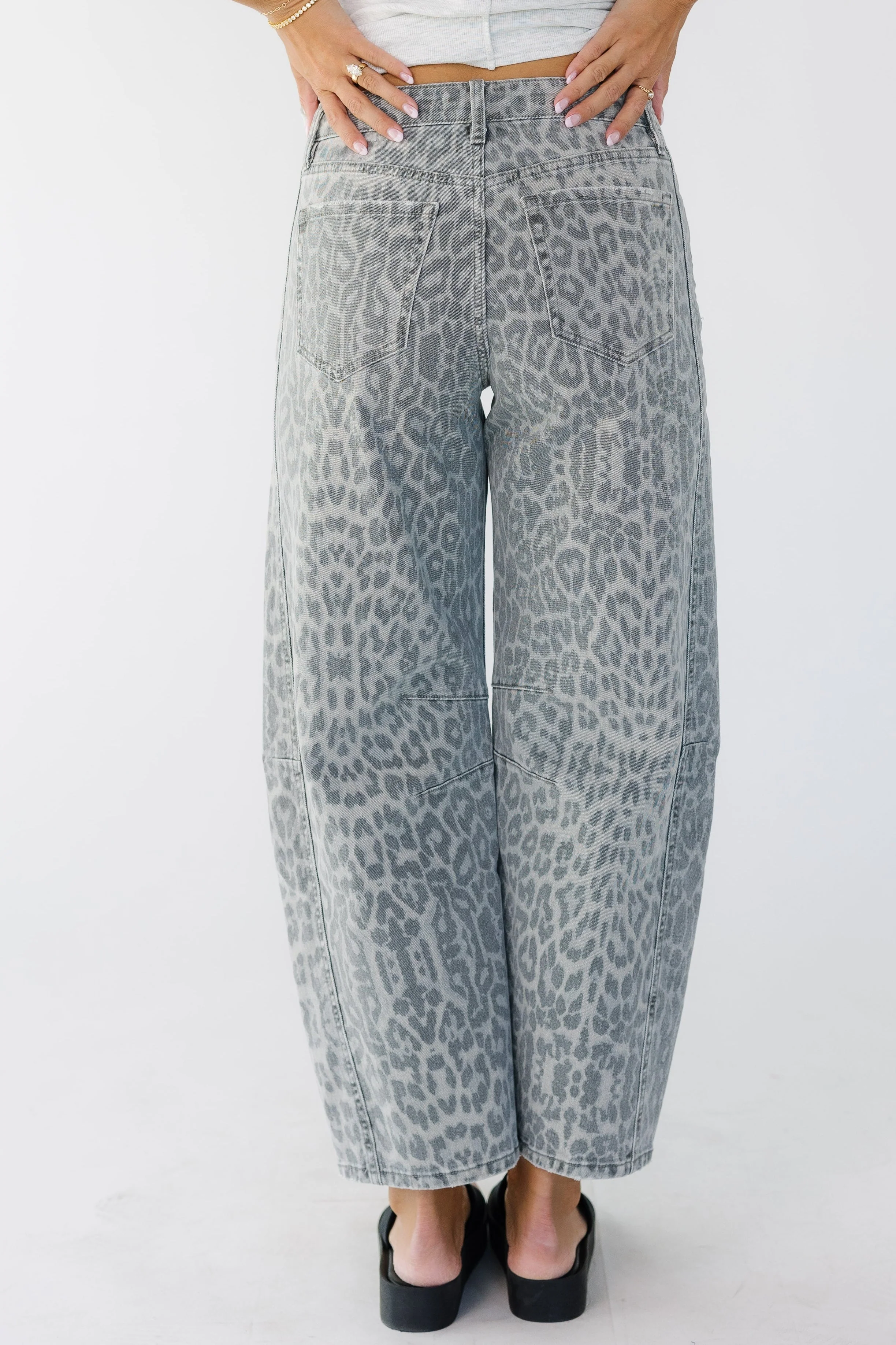 Leopard Barrel Jeans - Image 2