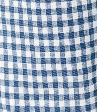 Navy Gingham Barrel Jeans - Image 5