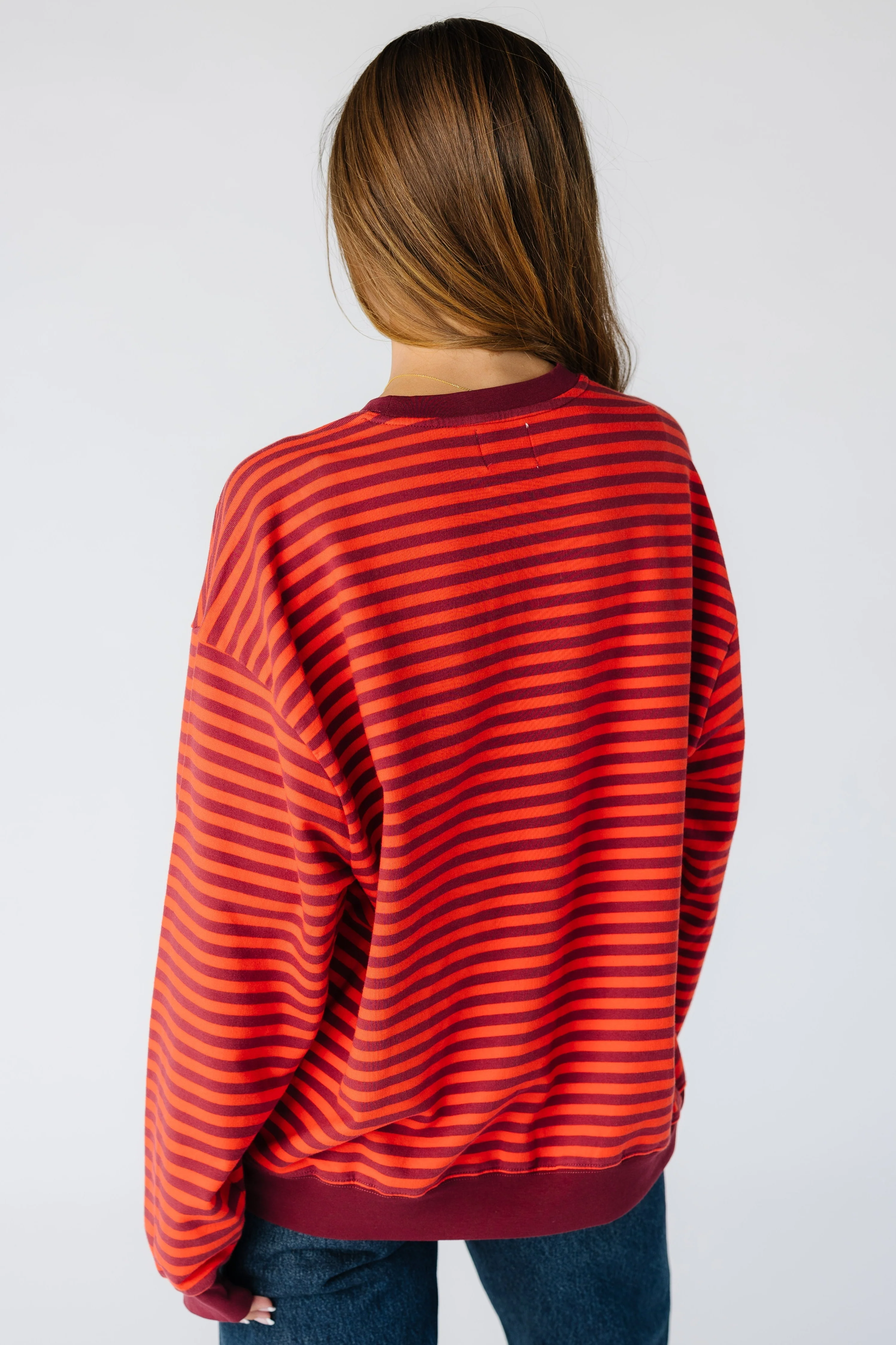 Oversized Striped Sweatshirt - Image 4