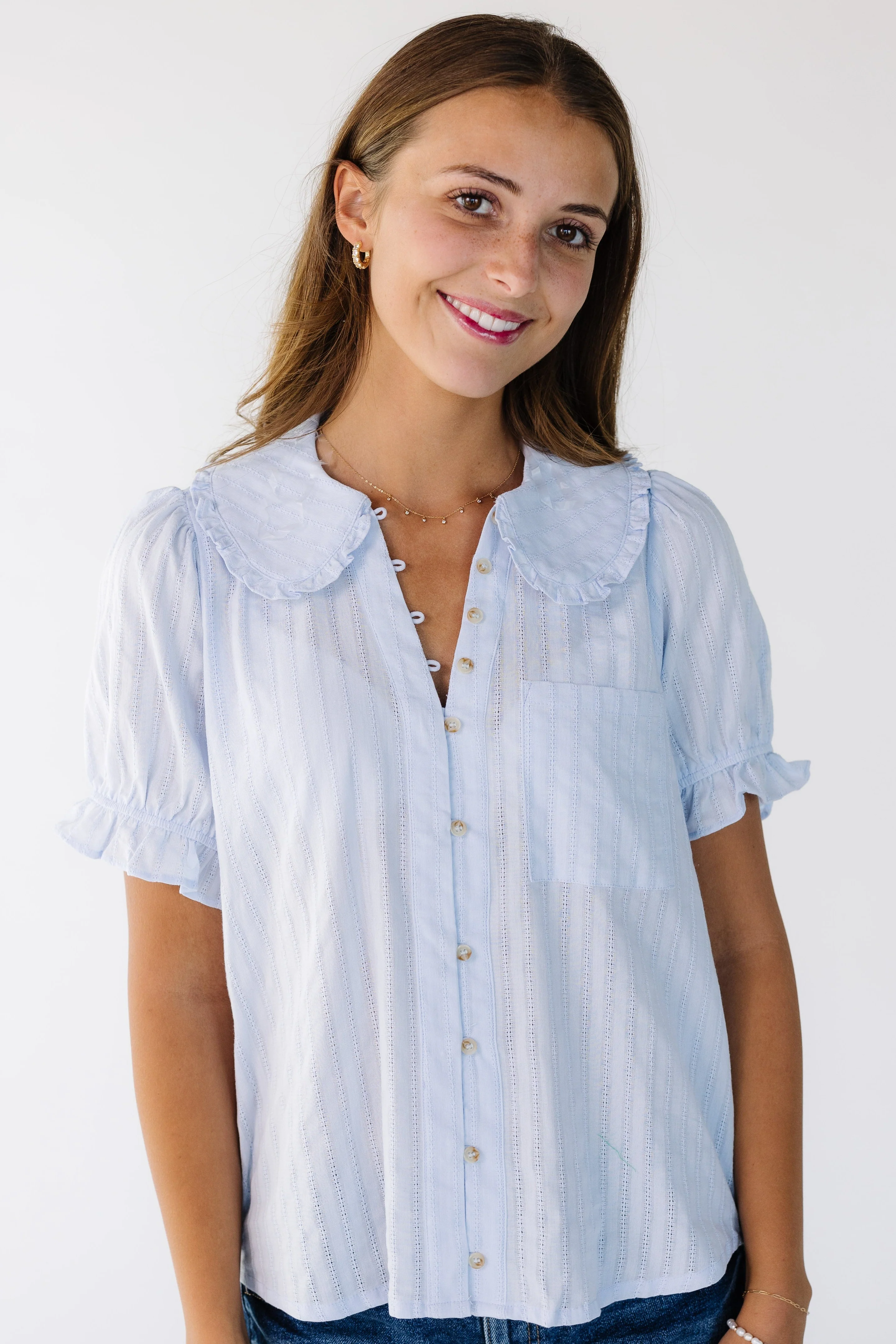 Peter Pan Collar Top - Image 3