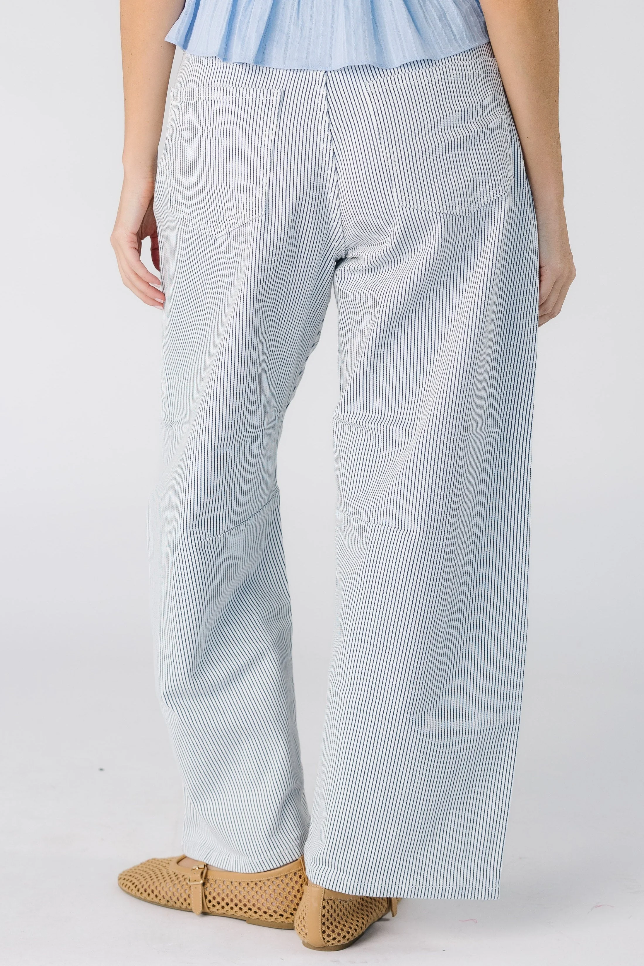 Pinstripe Barrel Jean - Image 5