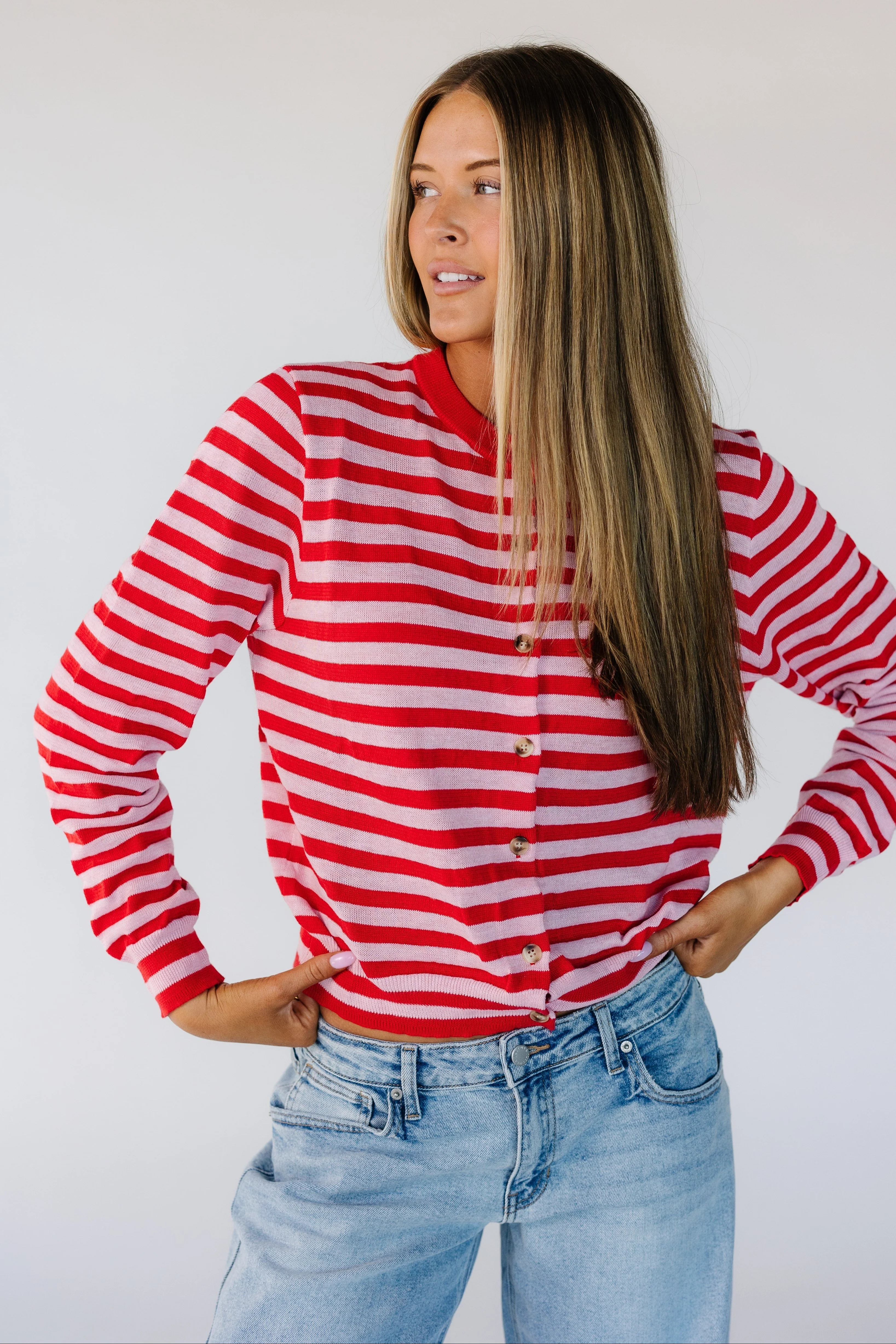 Rosewood Striped Cardigan - Image 3