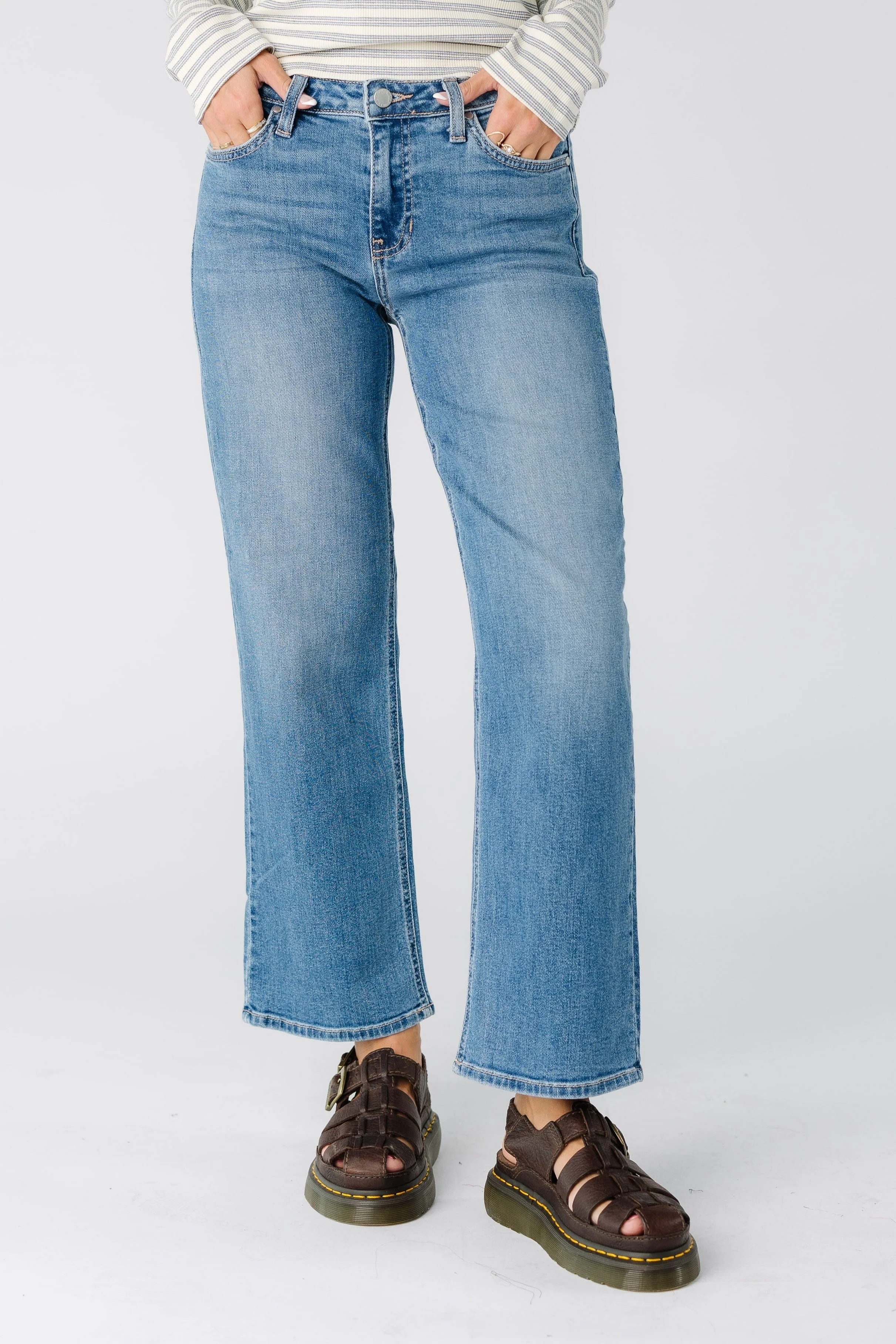Sadie Mid Rise Slim Wide Leg - Image 3