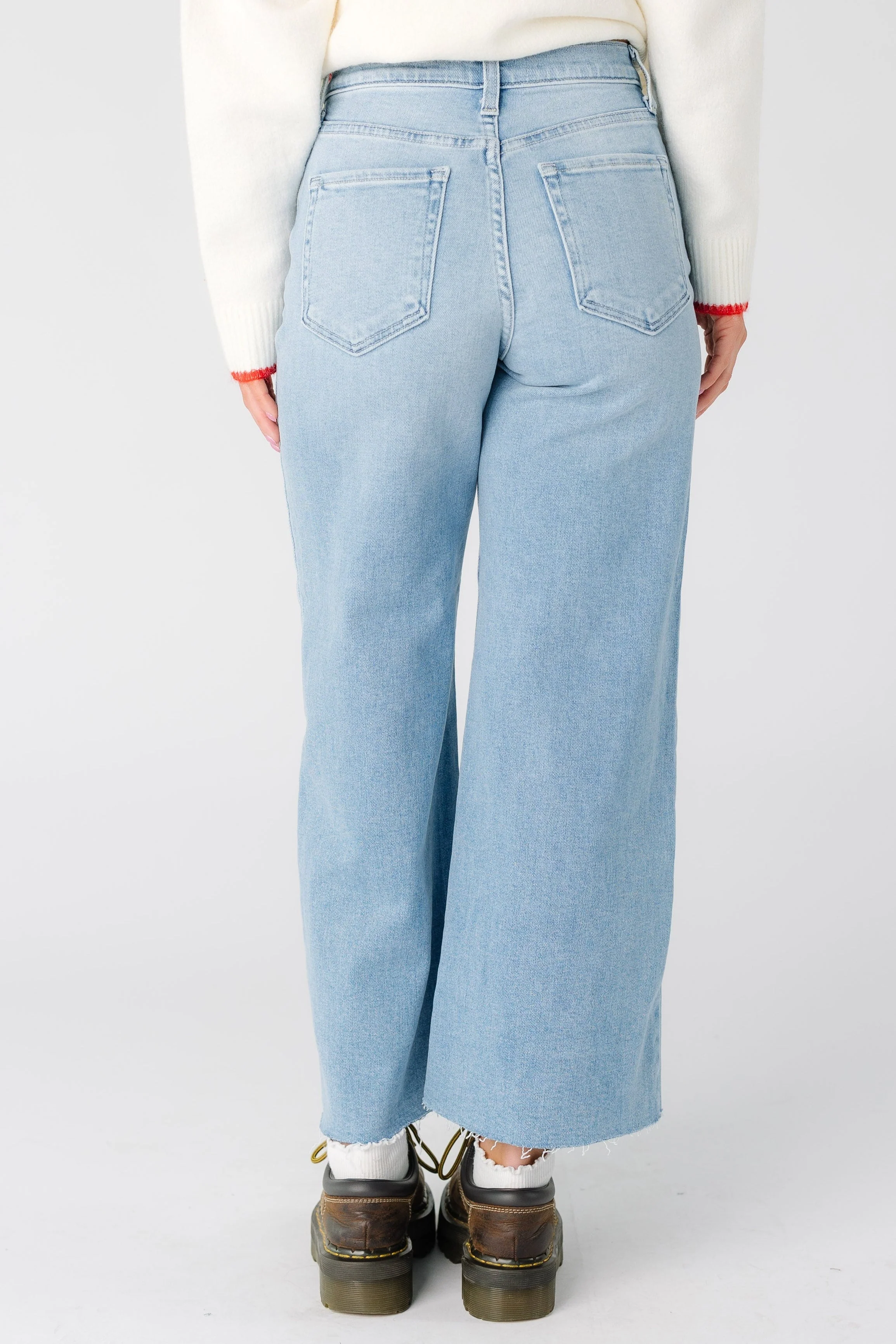 Scissor Cut Wide Leg Jeans - Image 5