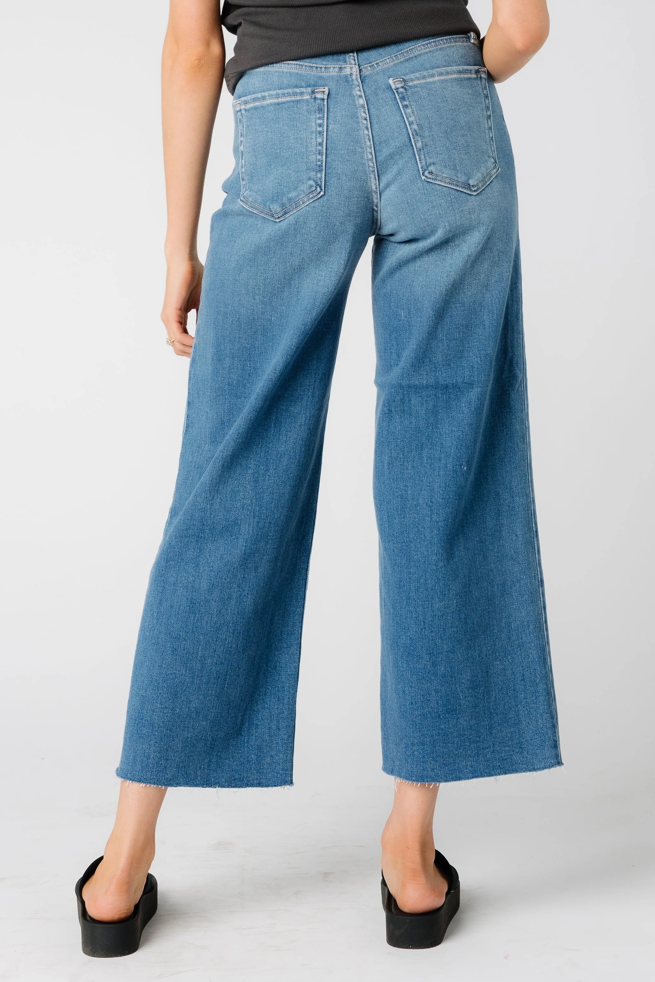 Scissor Cut Wide Leg Jeans - Image 8