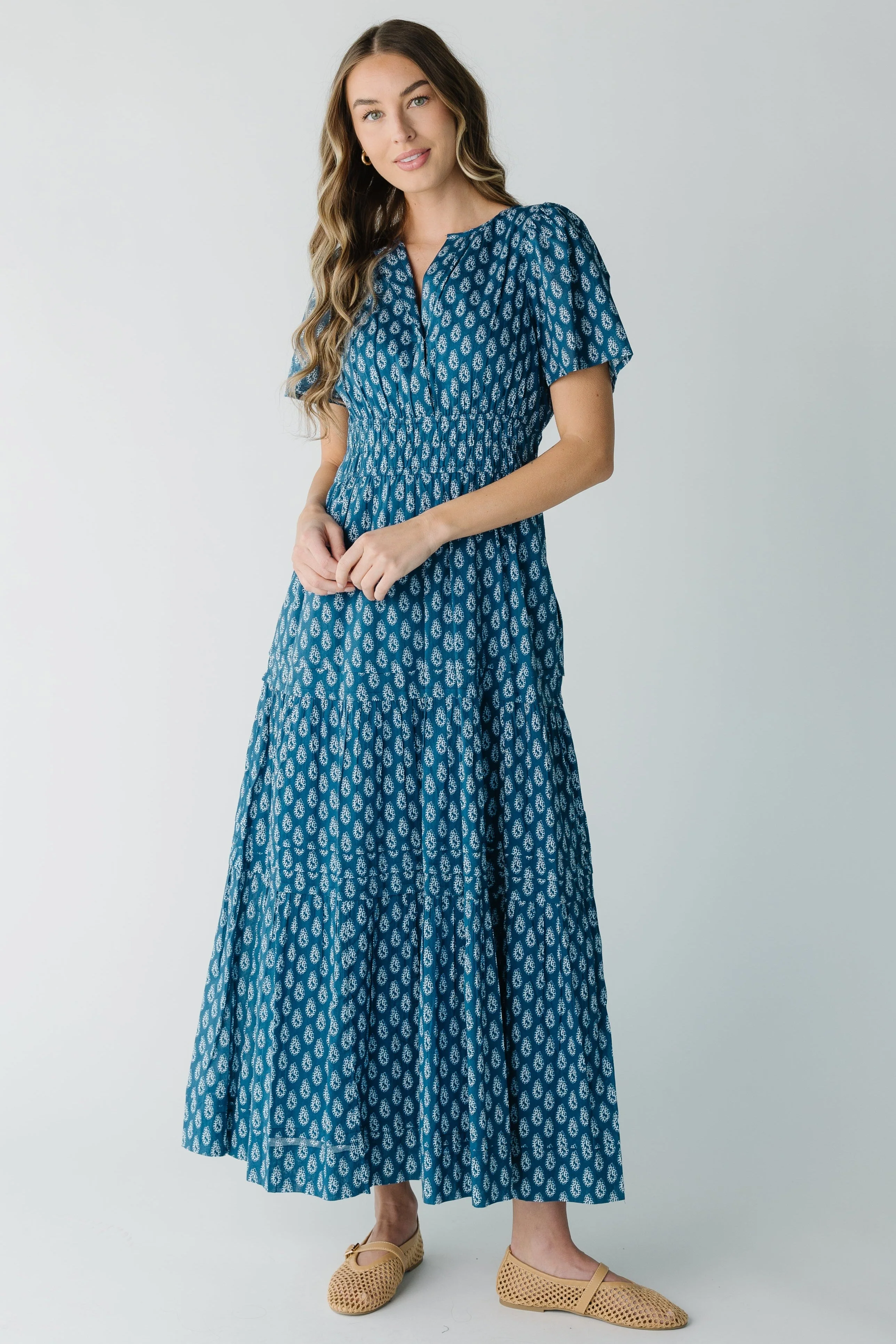 Citrus Shae Blue Maxi Dress - Image 4