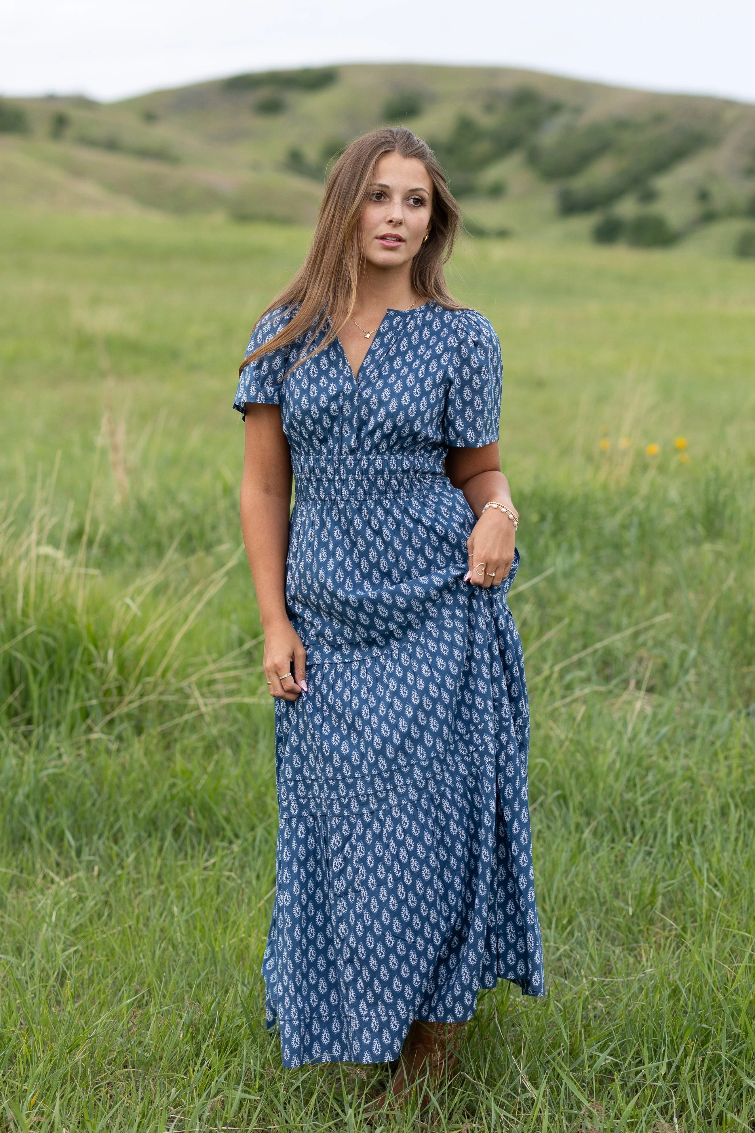 Citrus Shae Blue Maxi Dress - Image 6