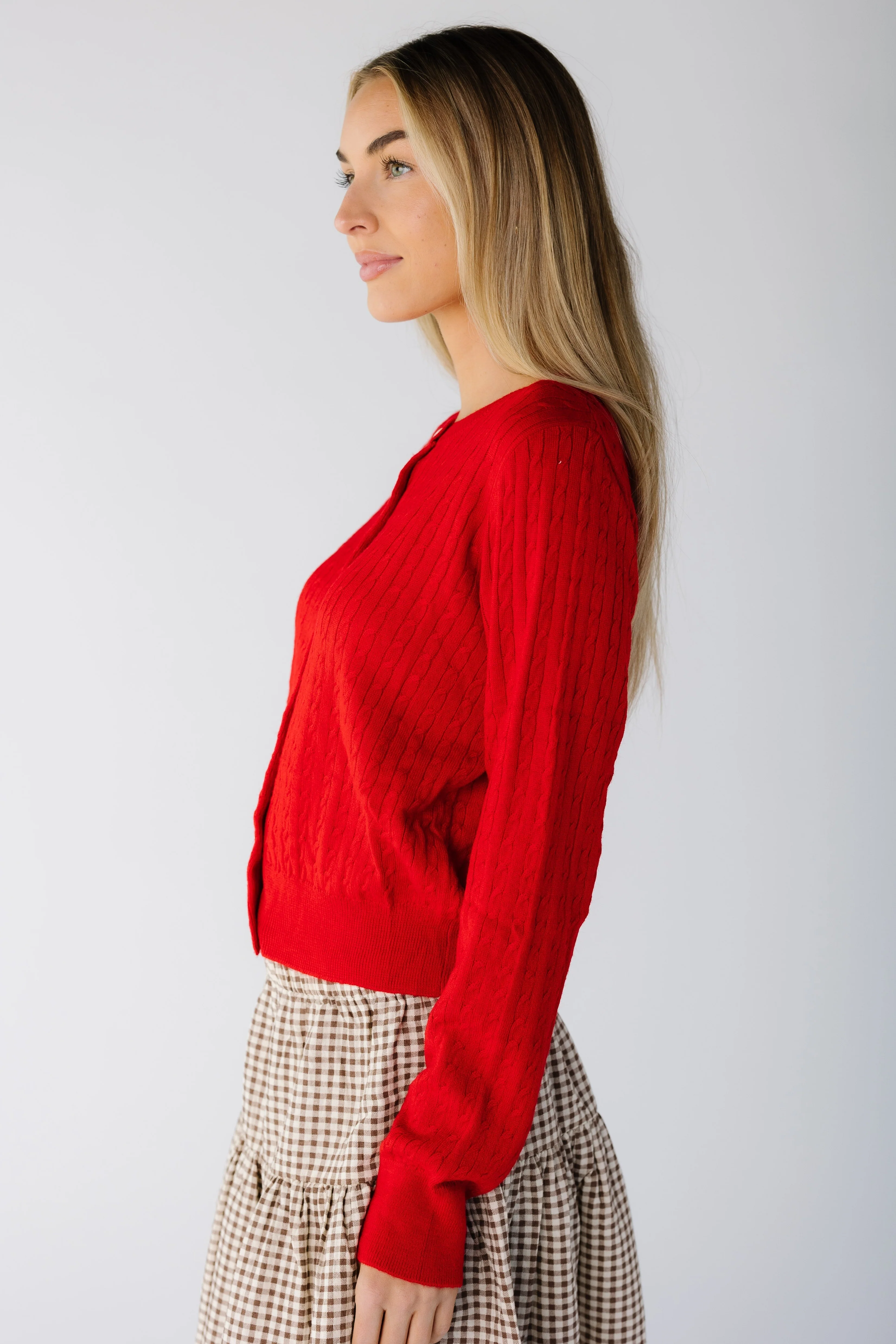 Sloane Cable Knit Cardigan - Image 10
