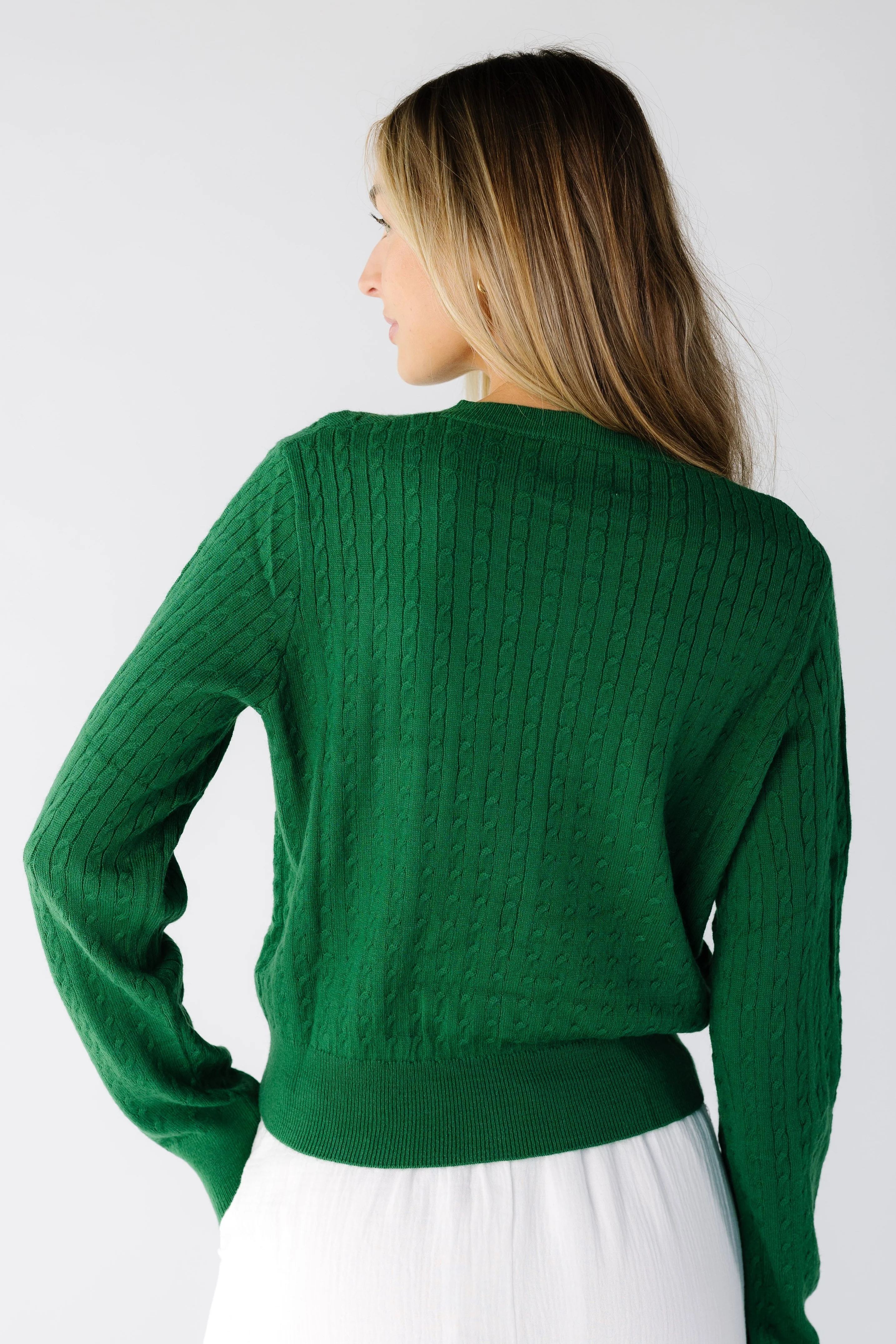 Sloane Cable Knit Cardigan - Image 7