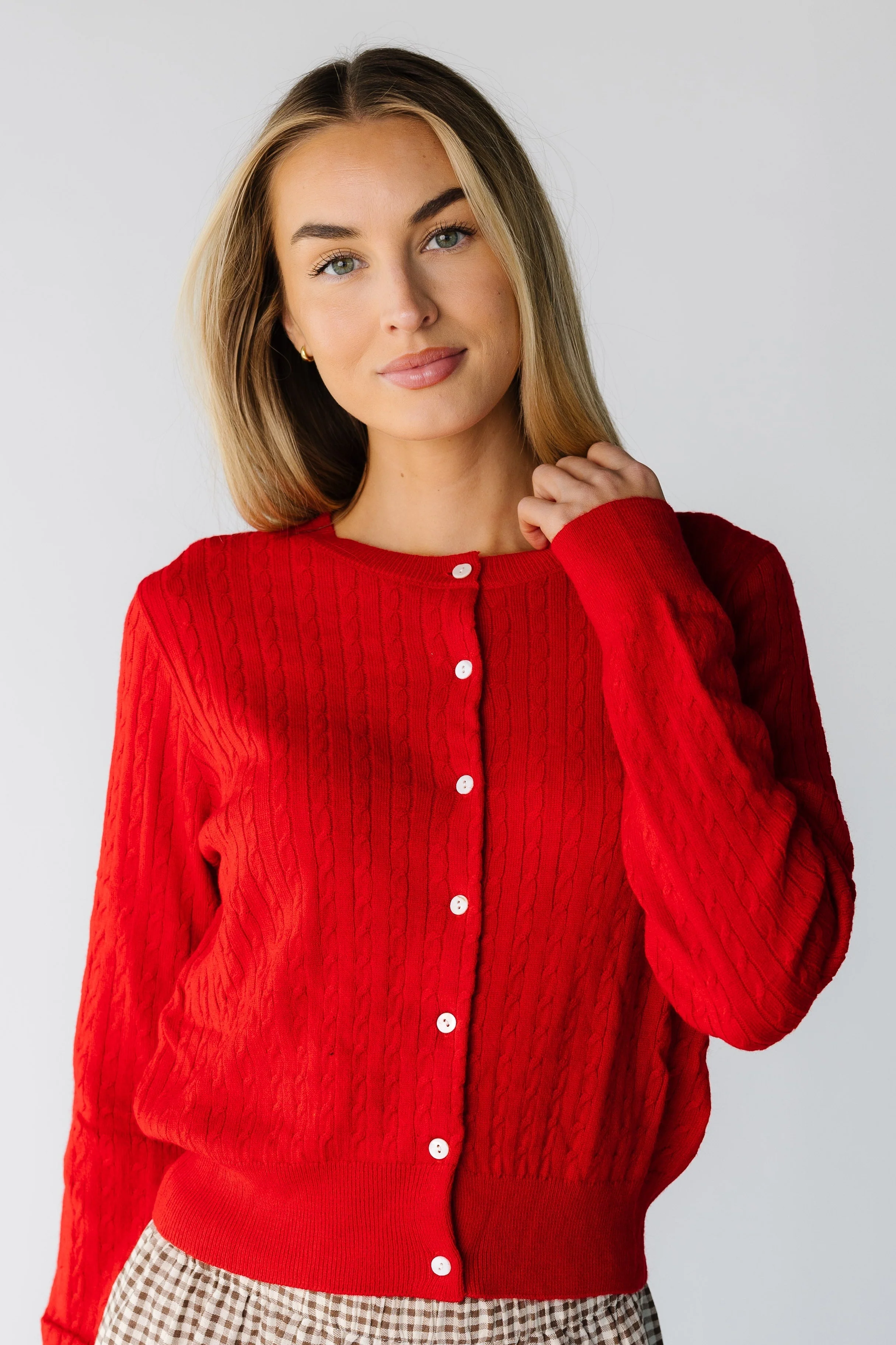Sloane Cable Knit Cardigan - Image 9