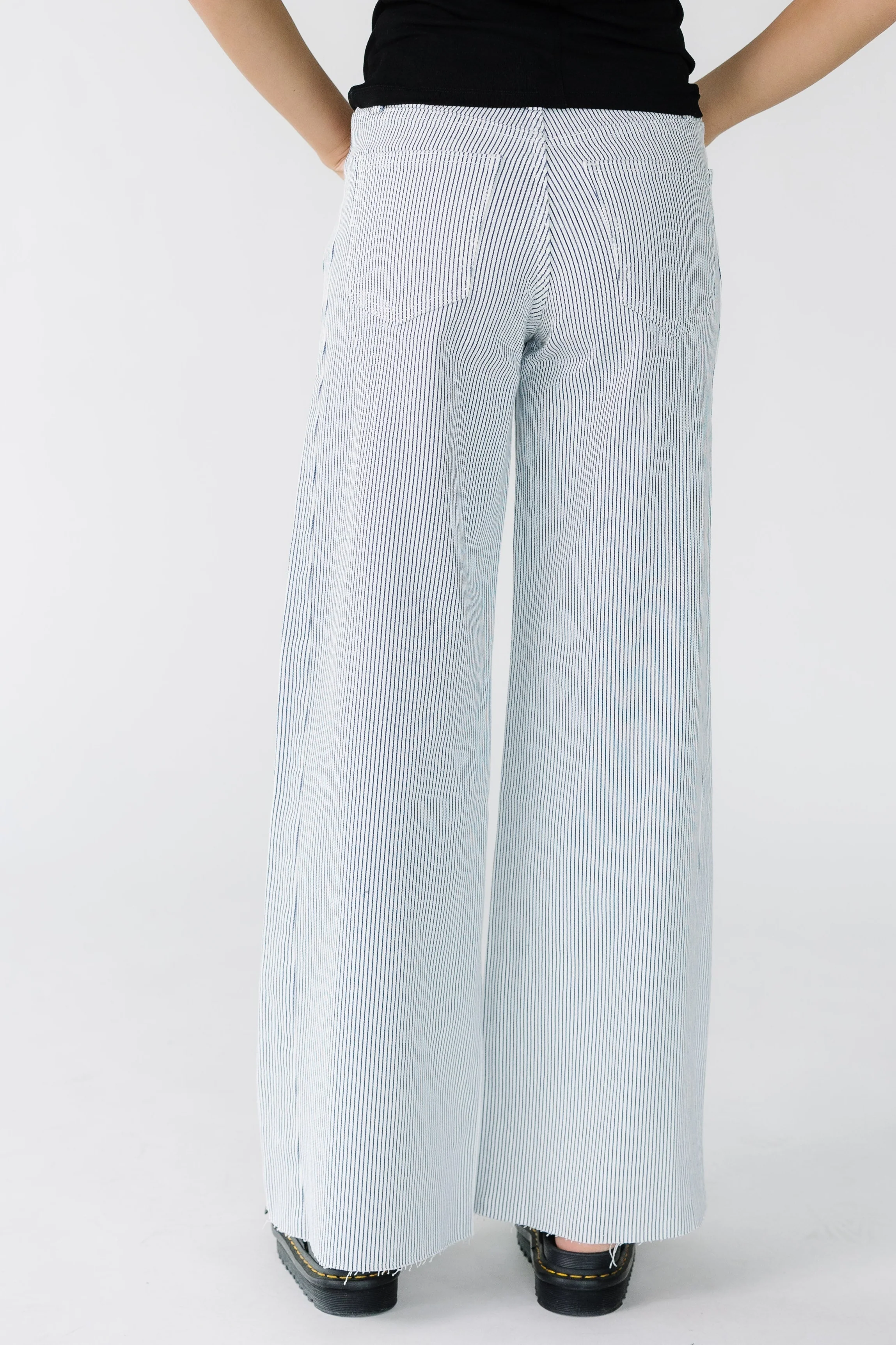 Stripe Wide Leg Denim - Image 4