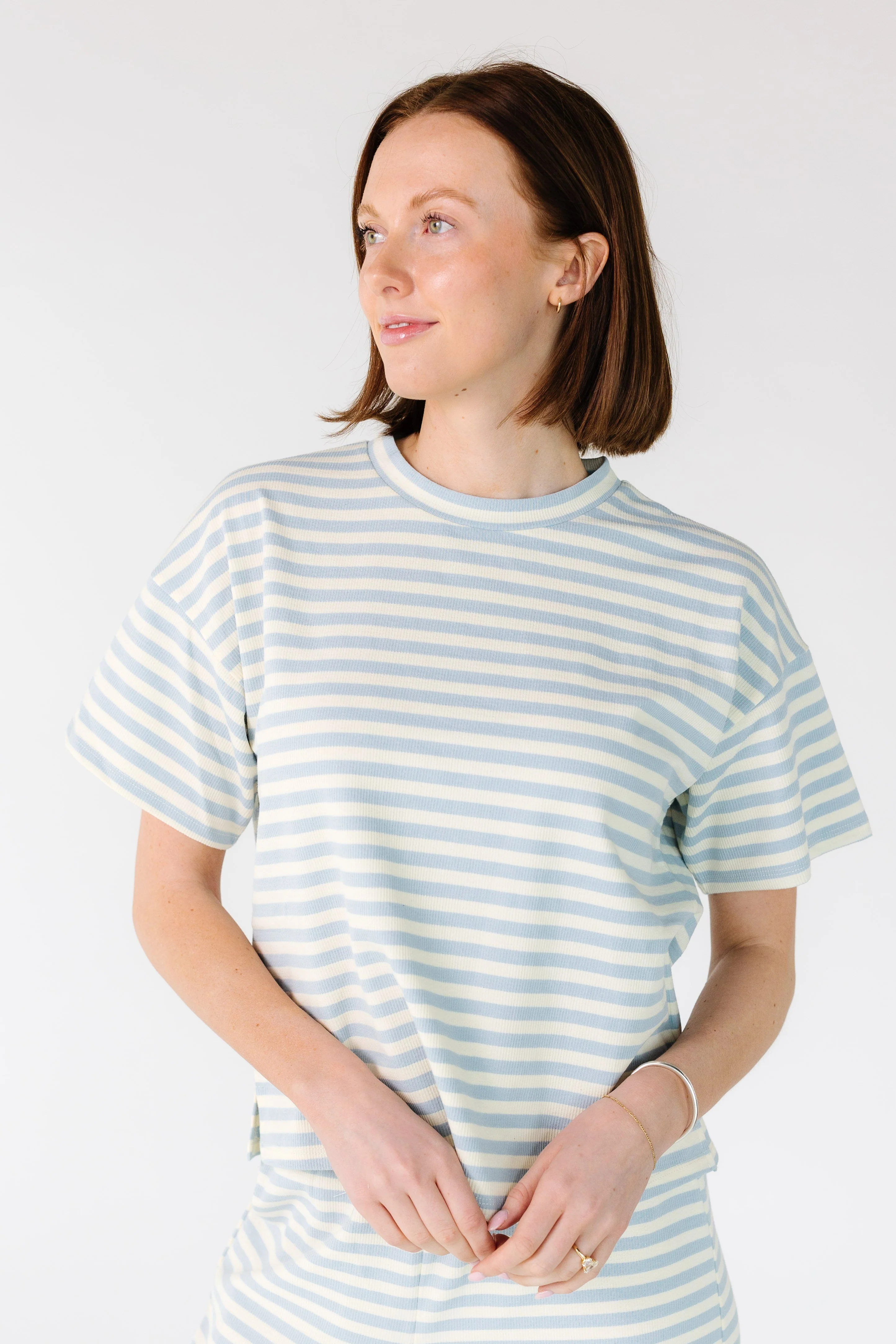 Striped Short Sleeve Tee Shirt - Image 5