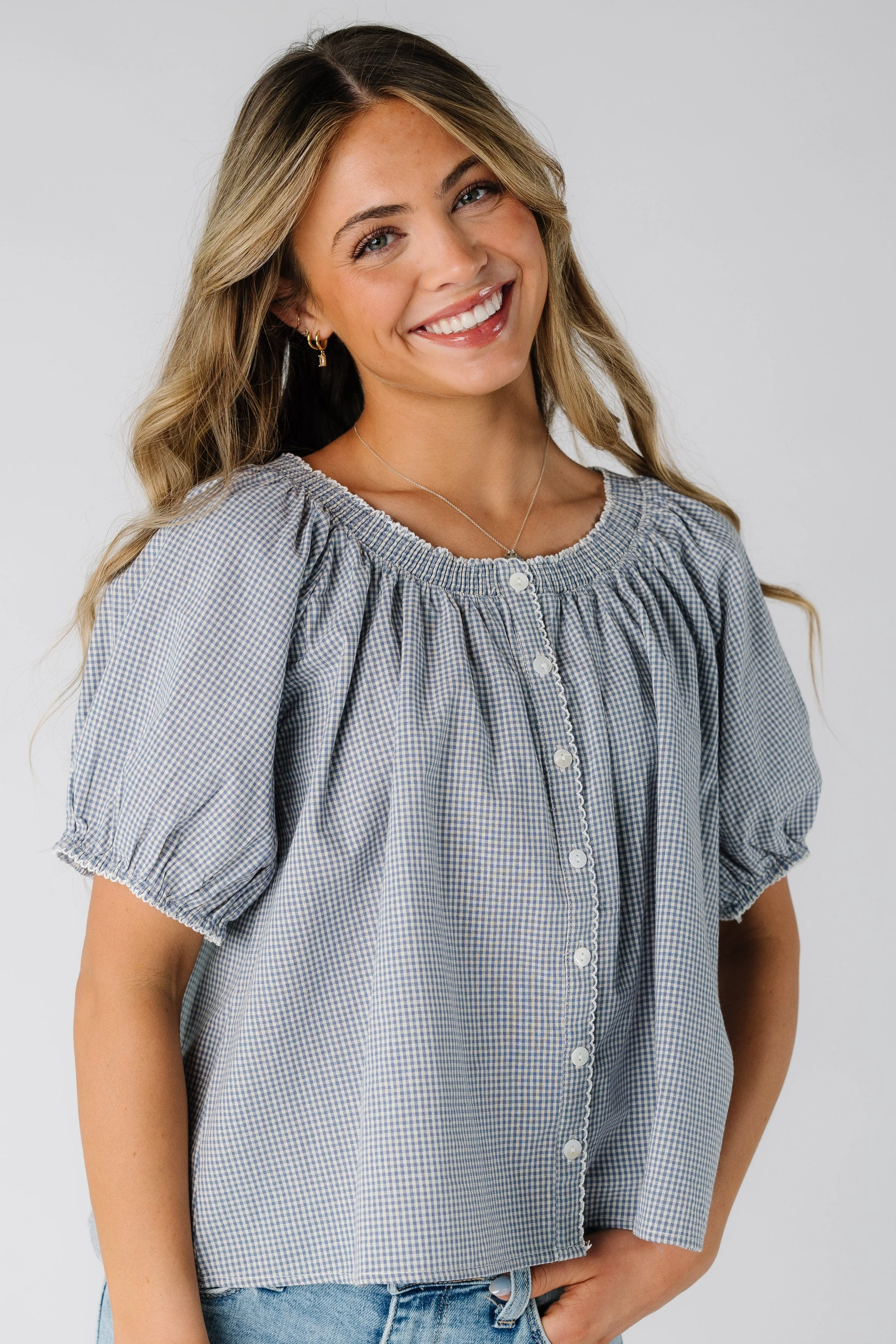 The June Gingham Blouse - Image 2