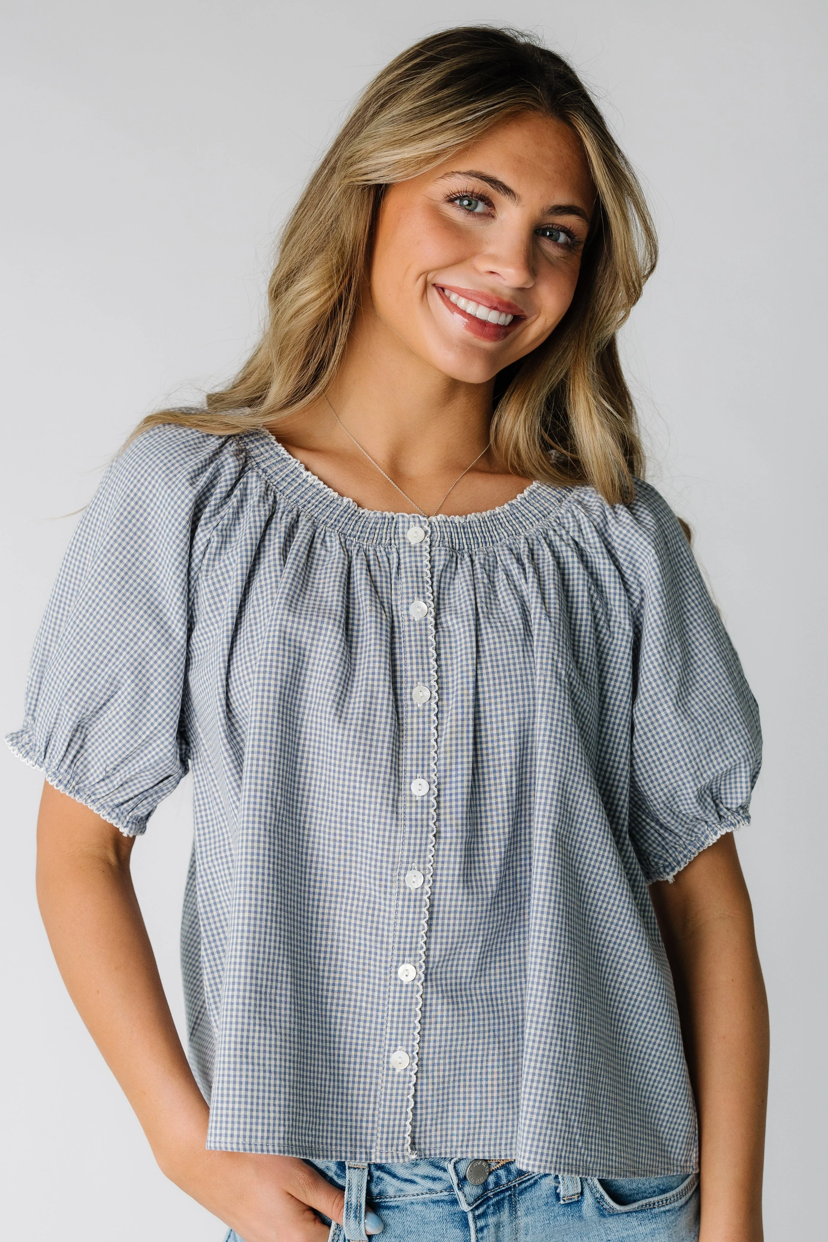 The June Gingham Blouse - Image 5