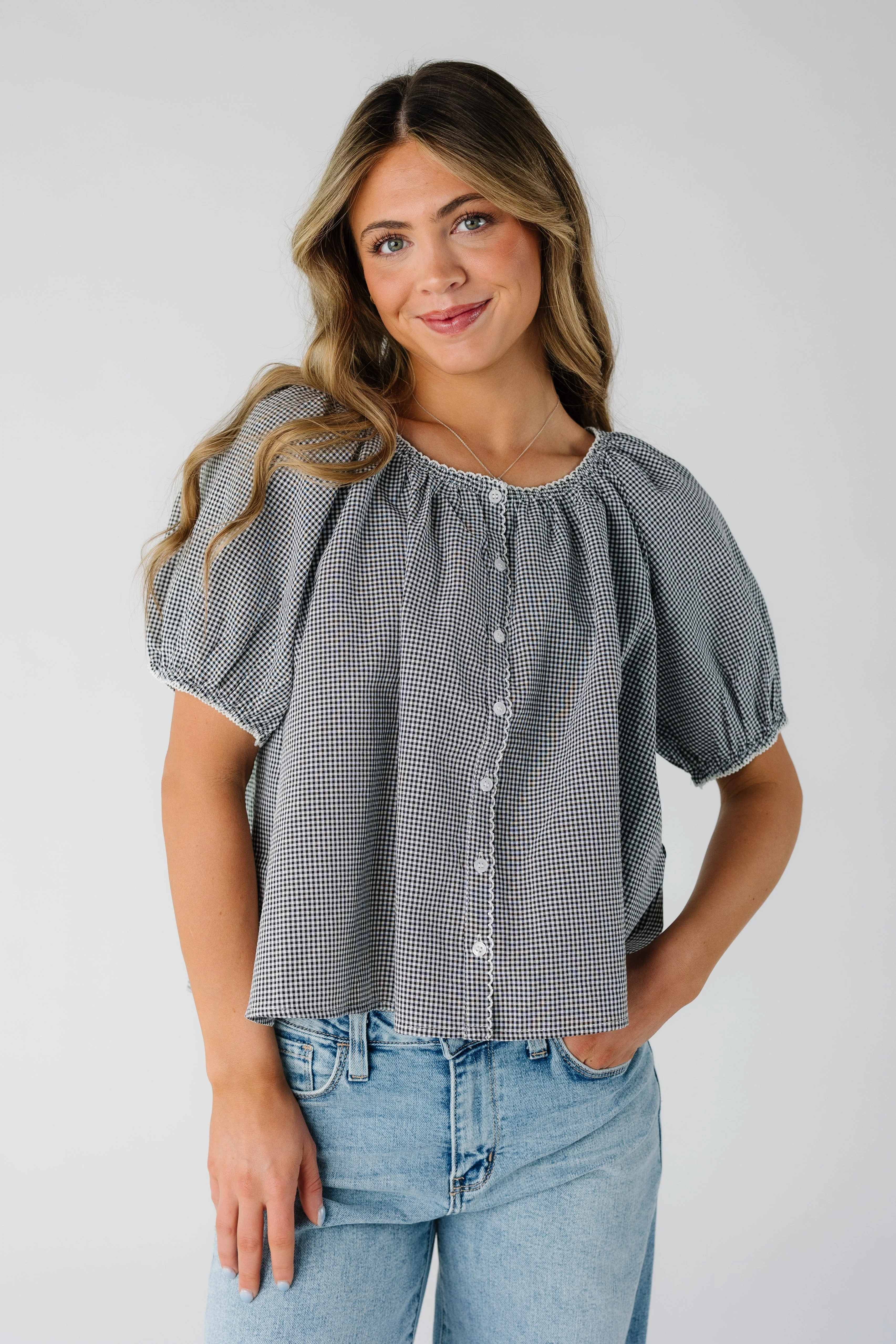 The Scallop Gingham Top - Image 6