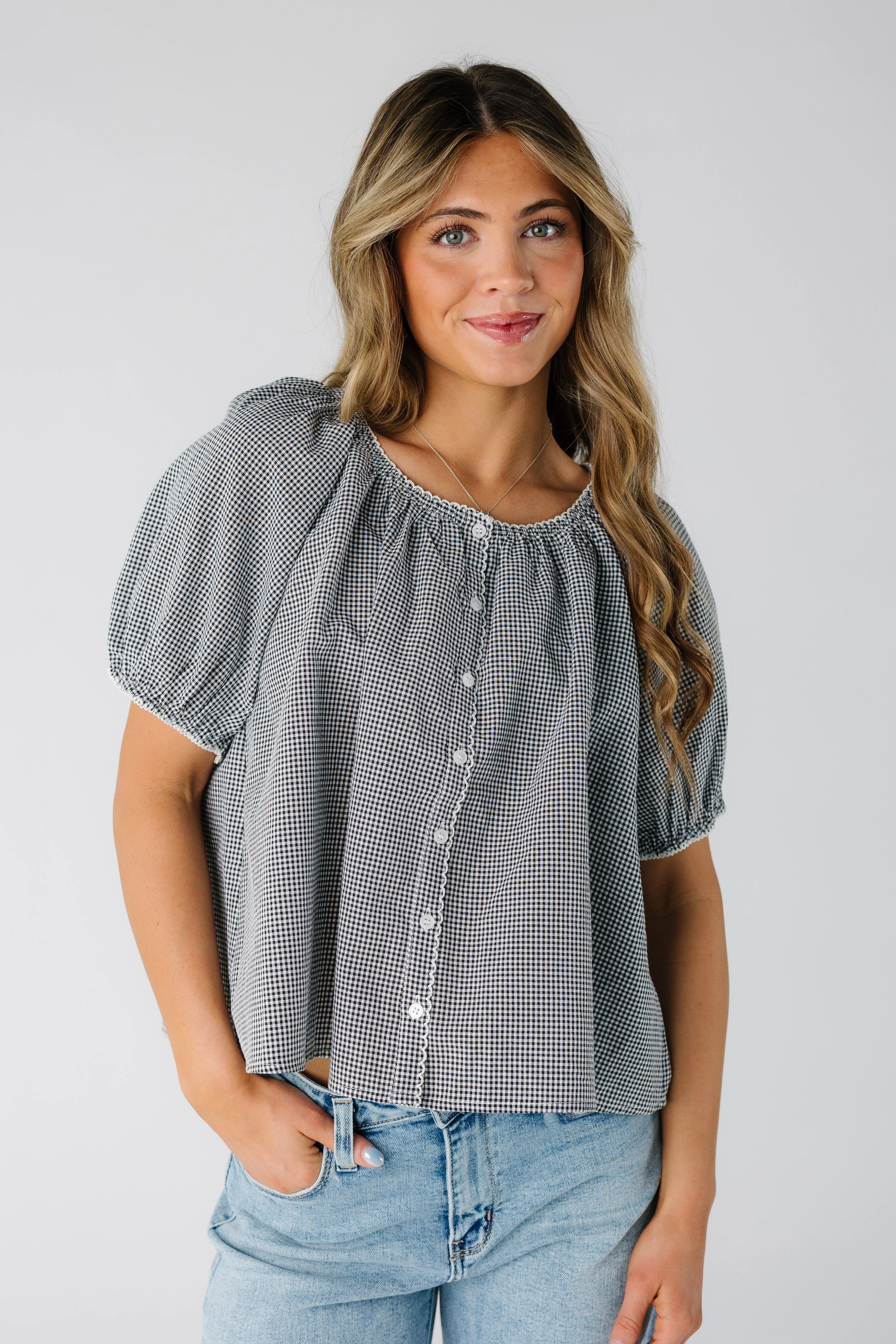 The Scallop Gingham Top - Image 7