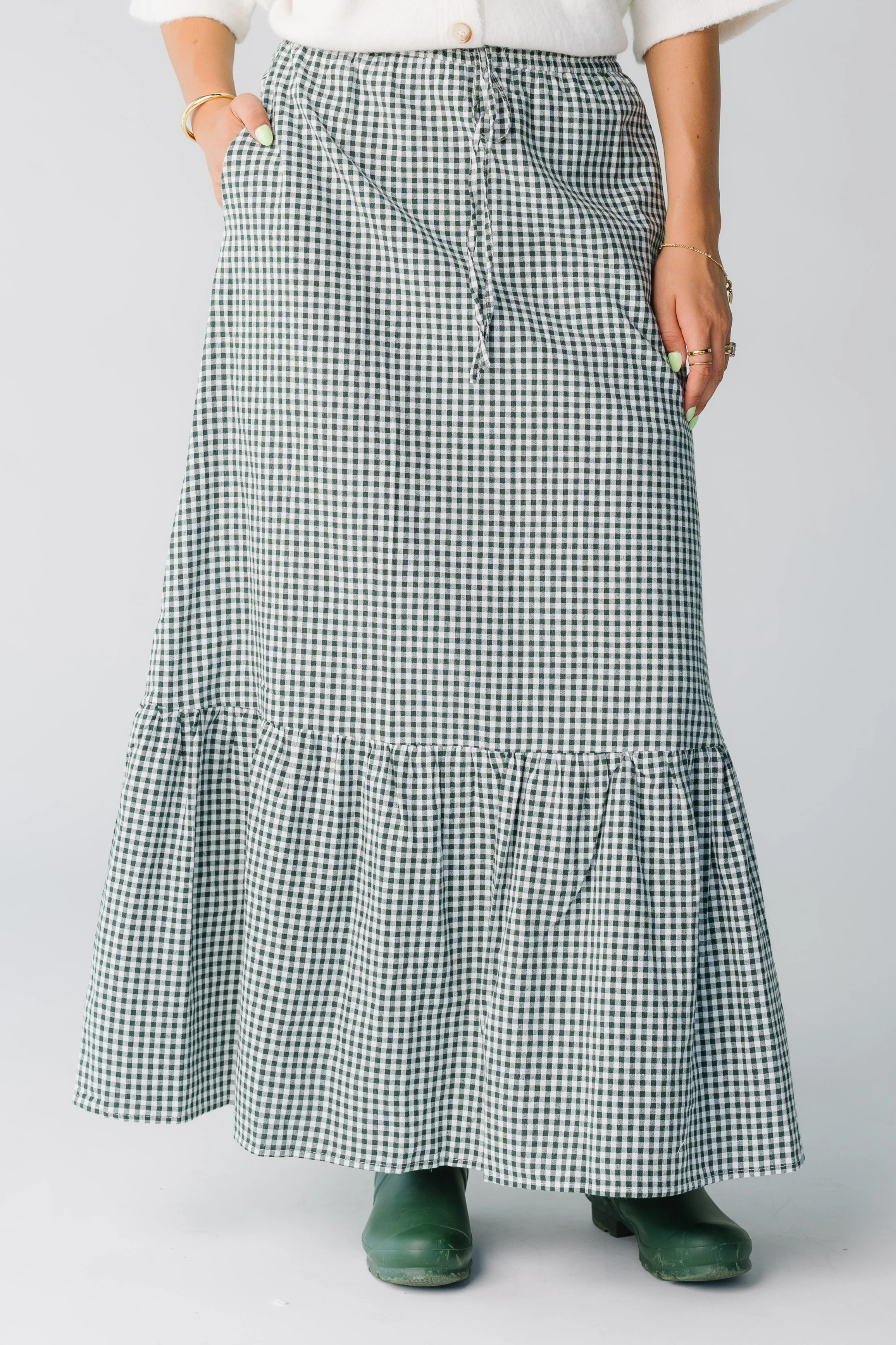 Tricia Gingham Skirt - Image 4